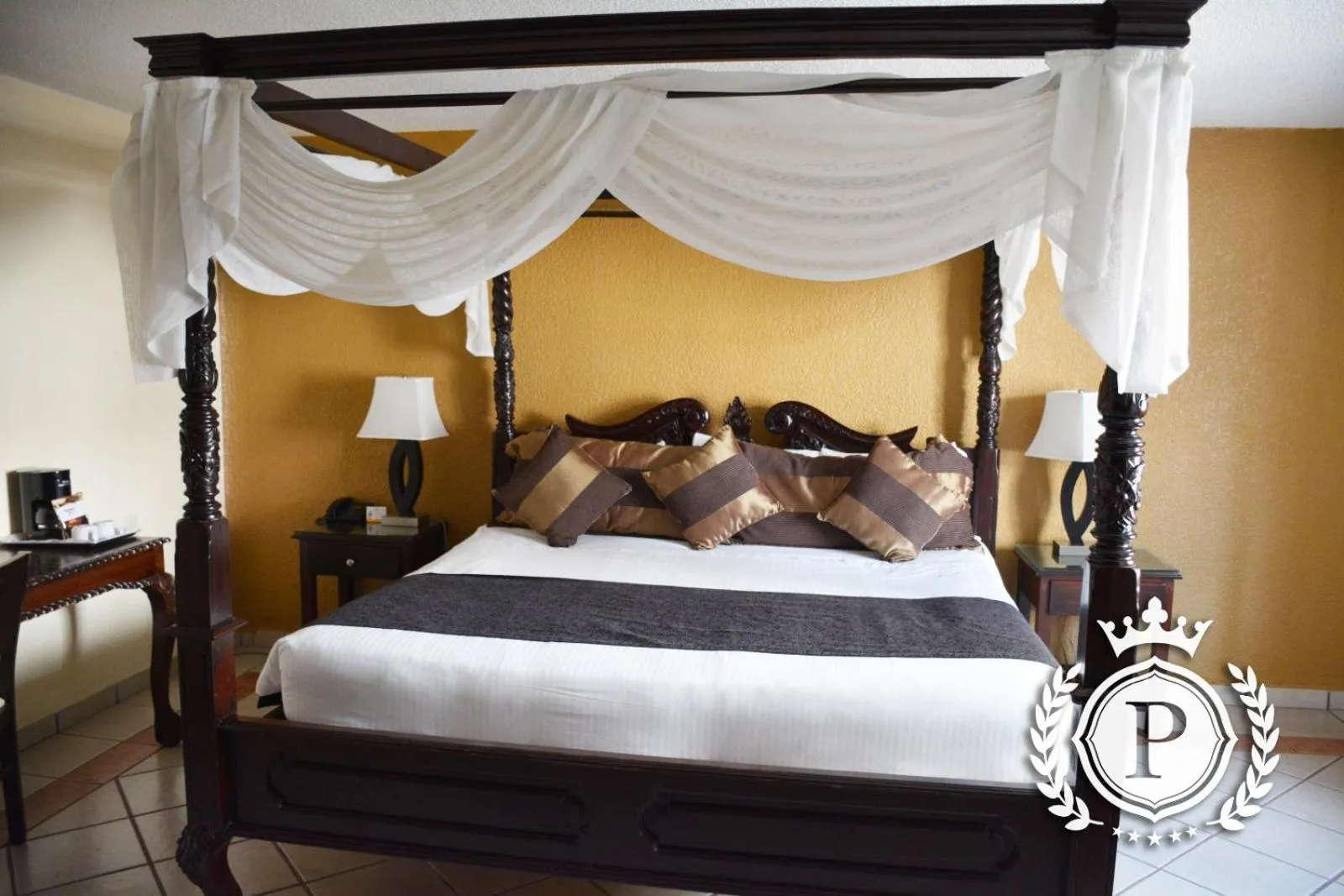 Bed in Hotel Posada Virreyes