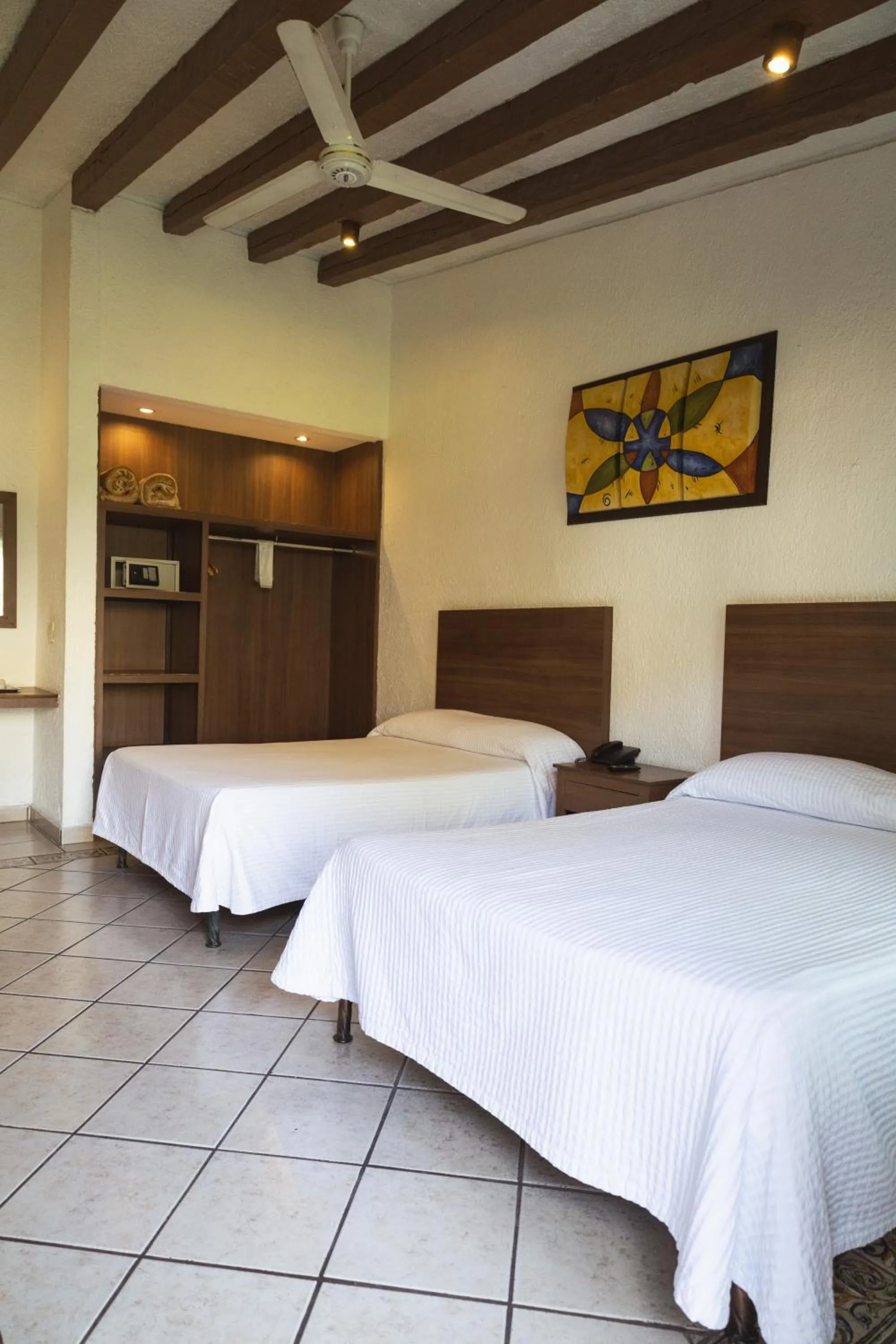 Bed in Hotel Posada Virreyes