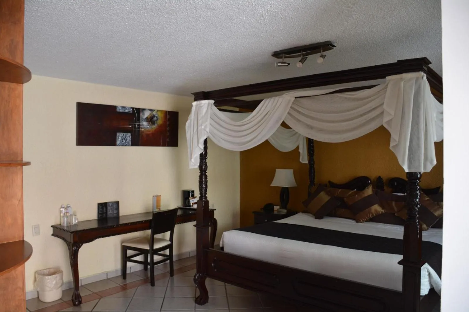 Bed in Hotel Posada Virreyes