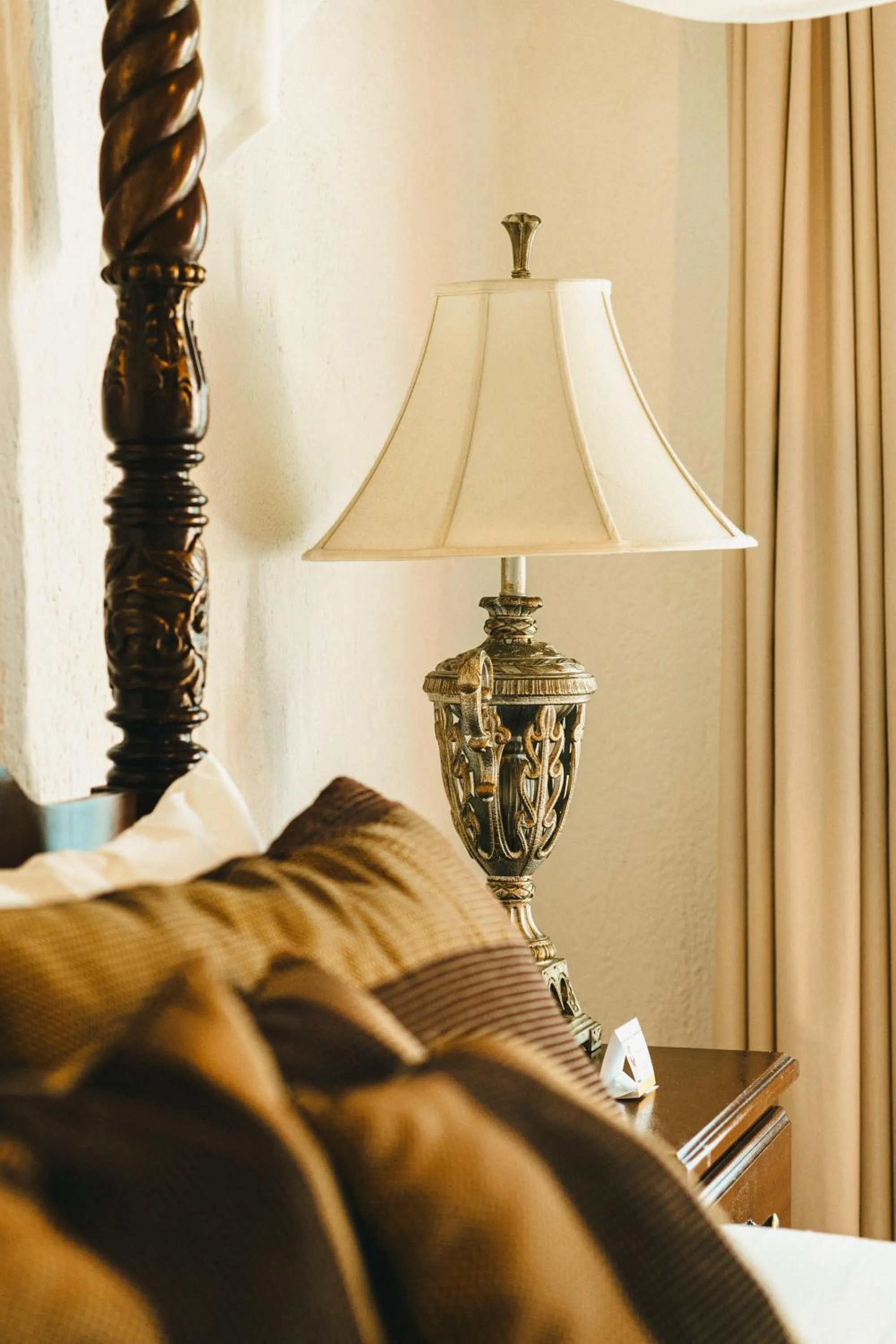 Decorative detail, Bed in Hotel Posada Virreyes