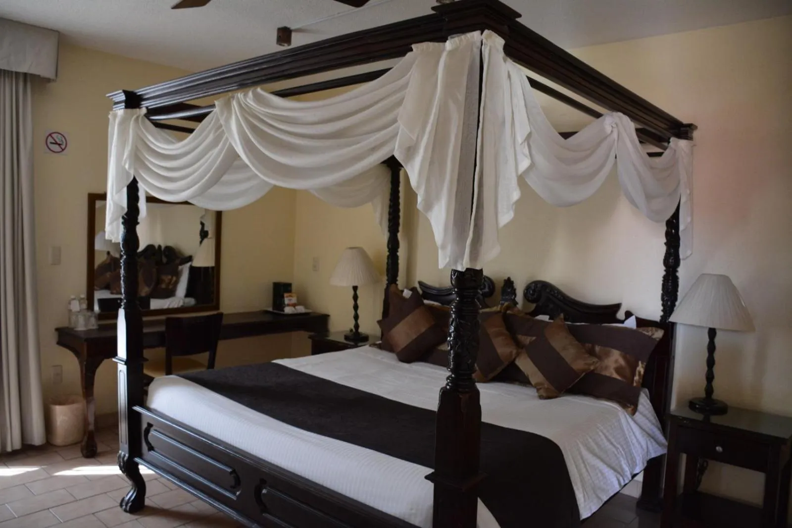 Bed in Hotel Posada Virreyes