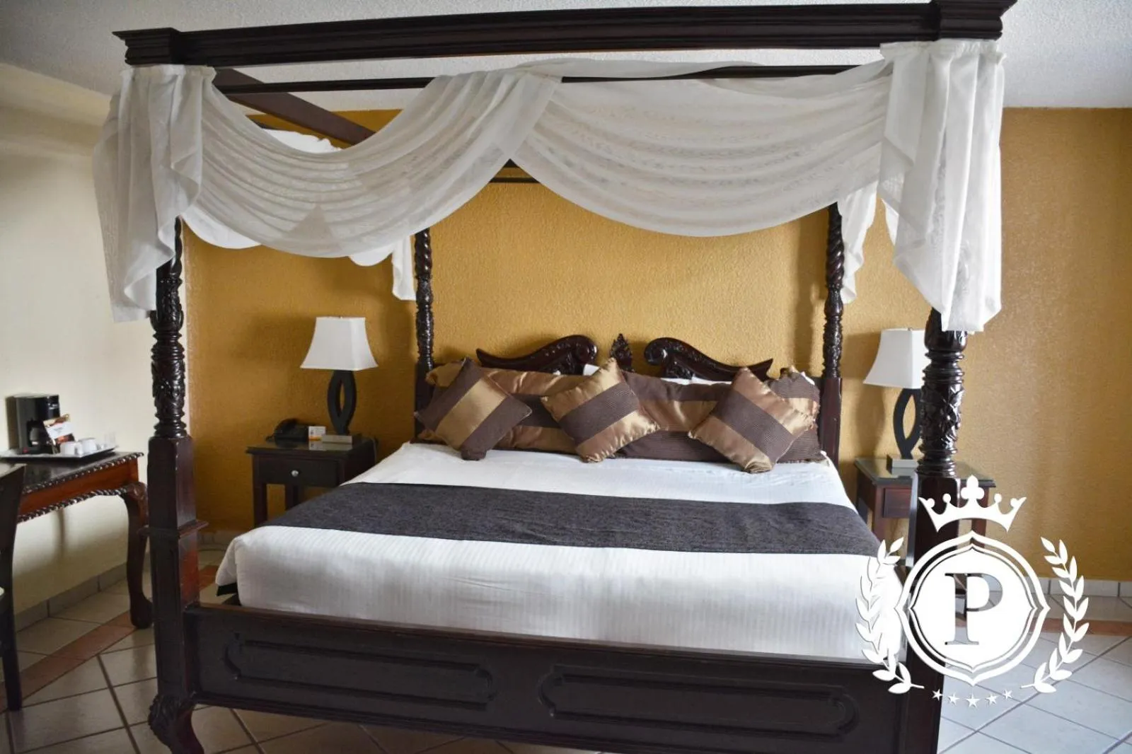 Bed in Hotel Posada Virreyes