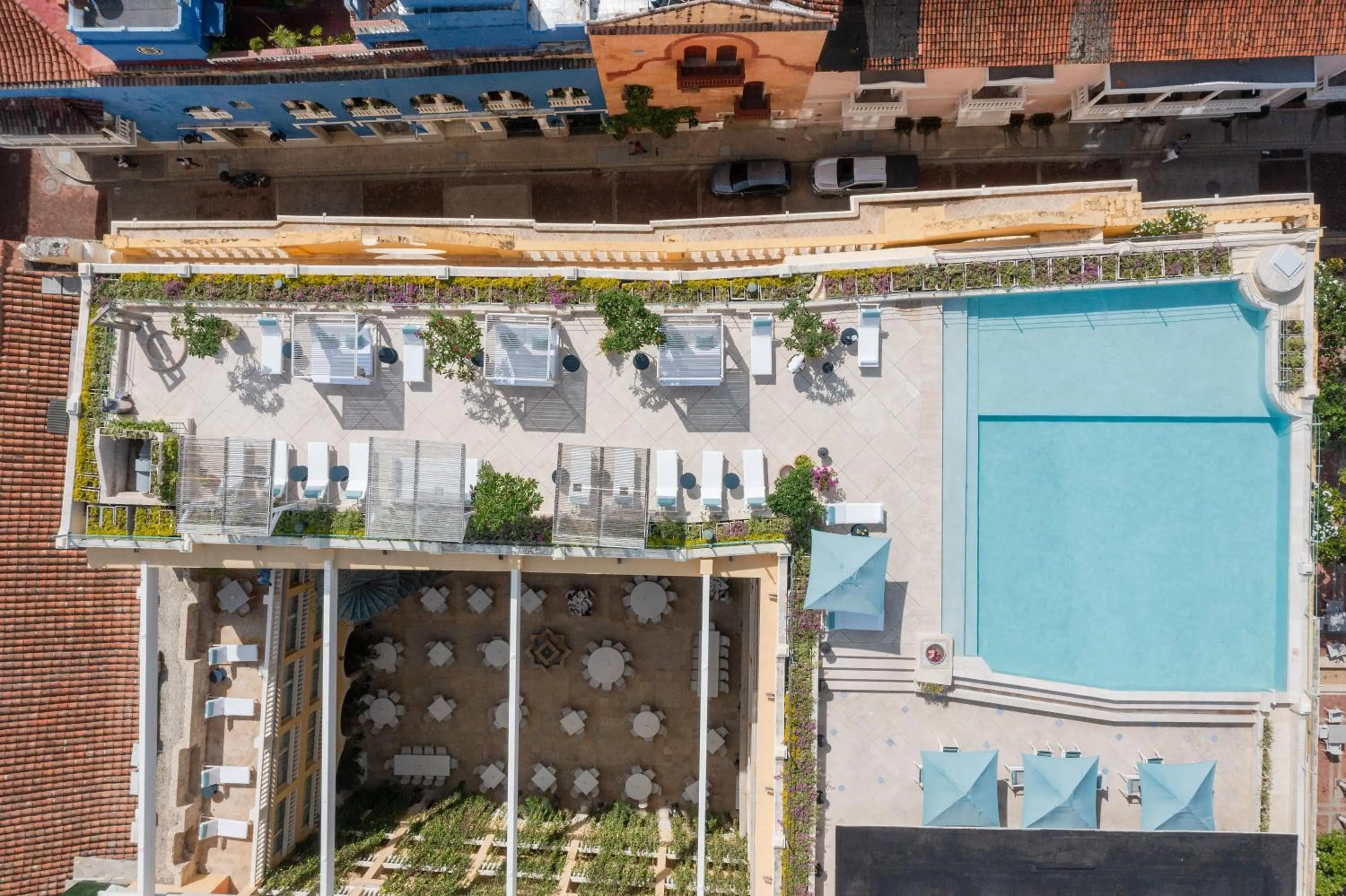 Bird's eye view in Charleston Santa Teresa Cartagena