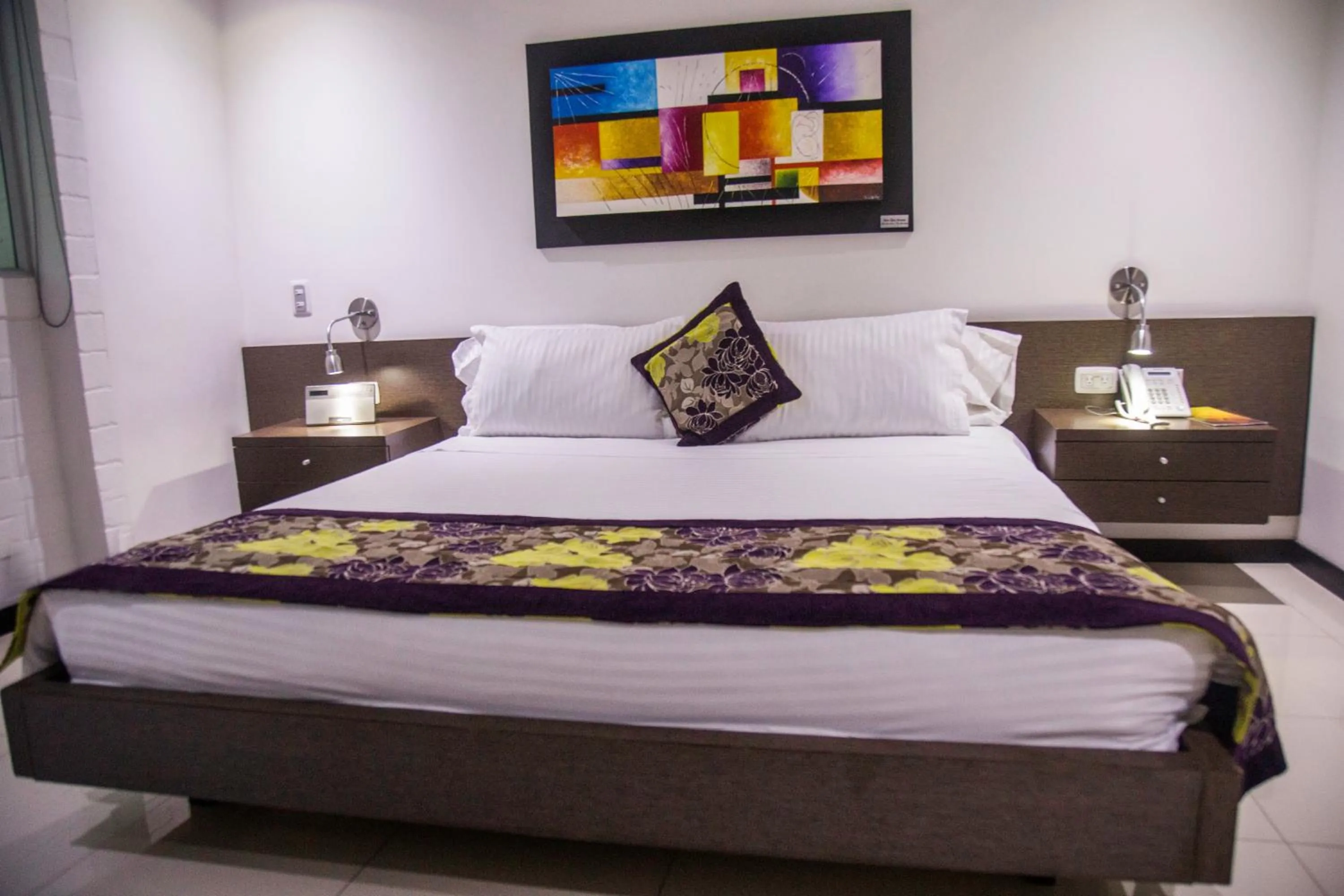 Bed in Hotel Golden Palermo