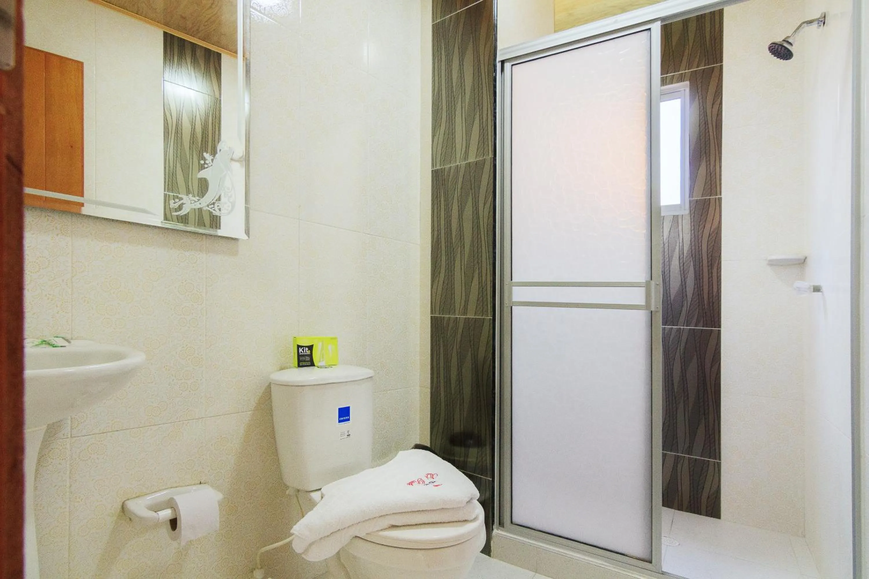 Shower in Hotel El Rubí