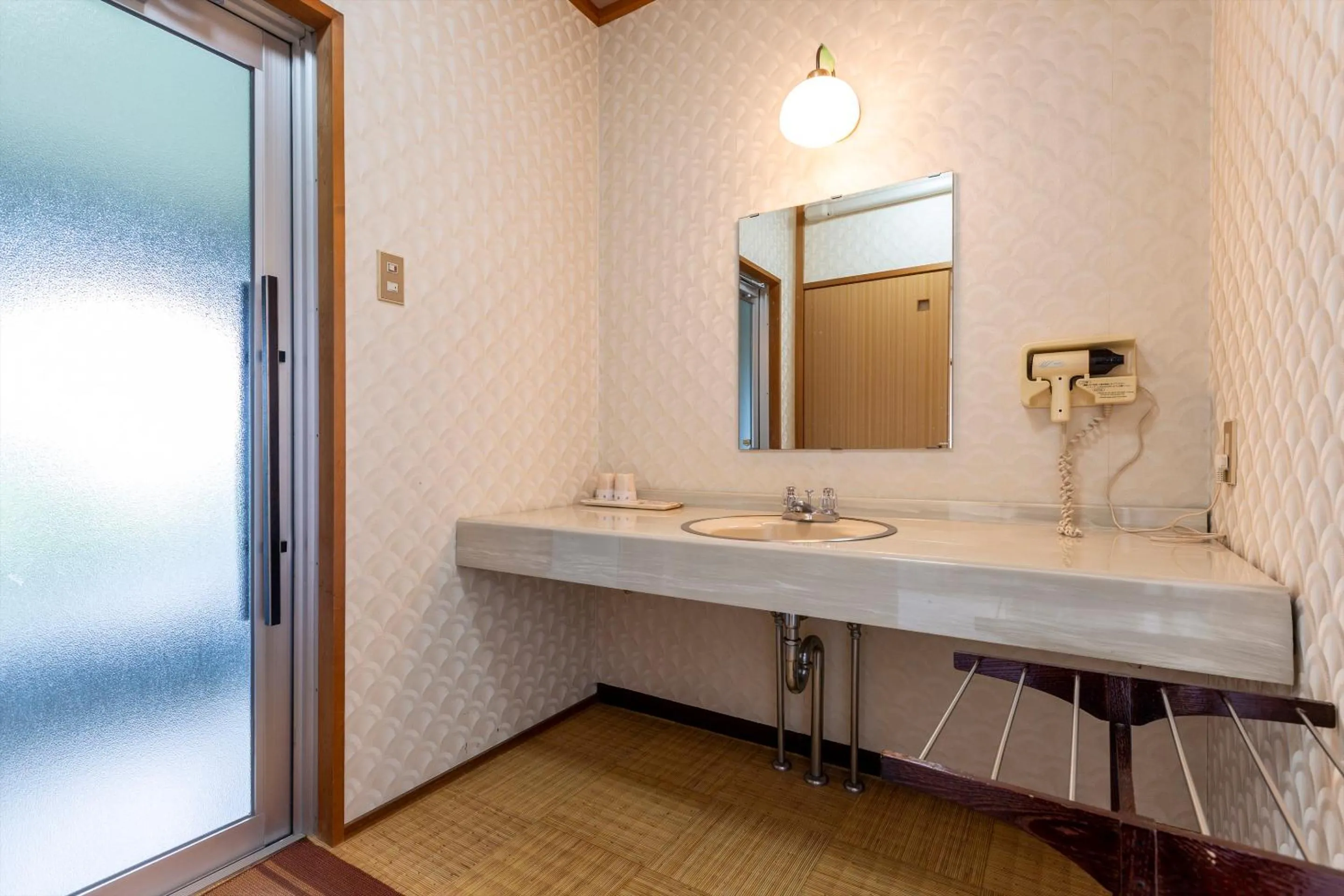 Bathroom in Tsuruga Tunnel Onsen Kitaguni Grand Hotel