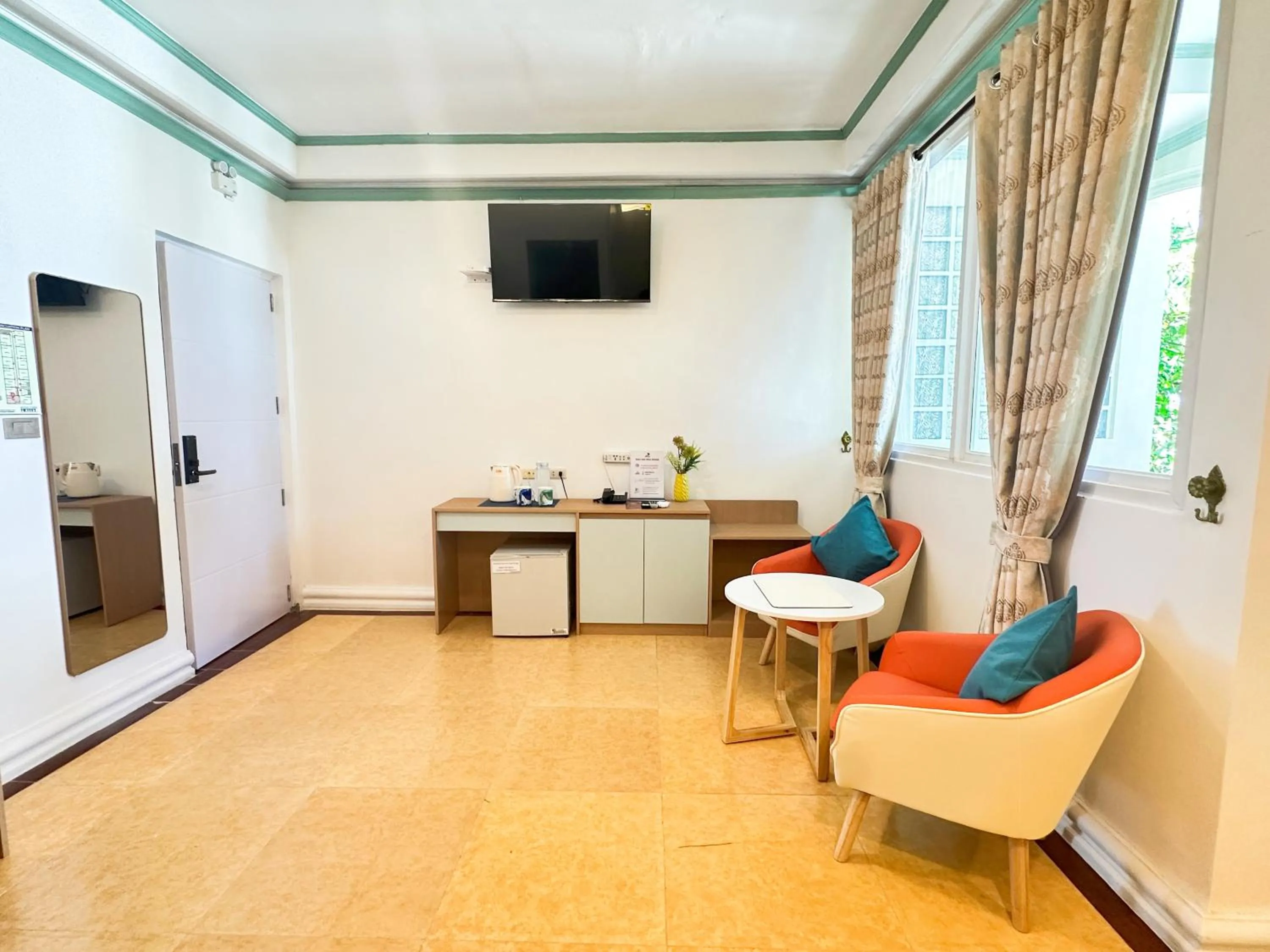 Seating area in Royal Park Resort Boracay