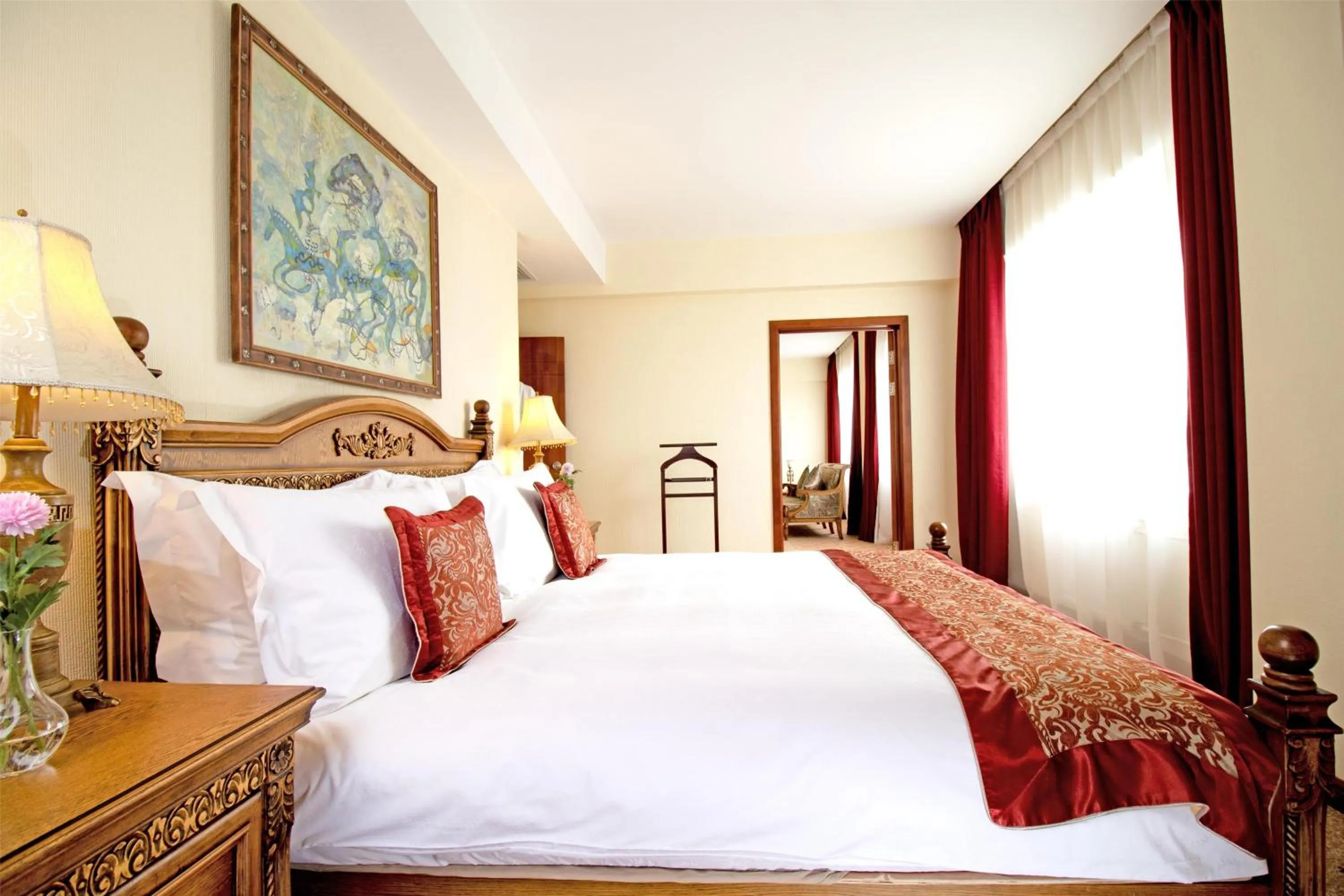 Bedroom, Bed in Kempinski Hotel Khan Palace