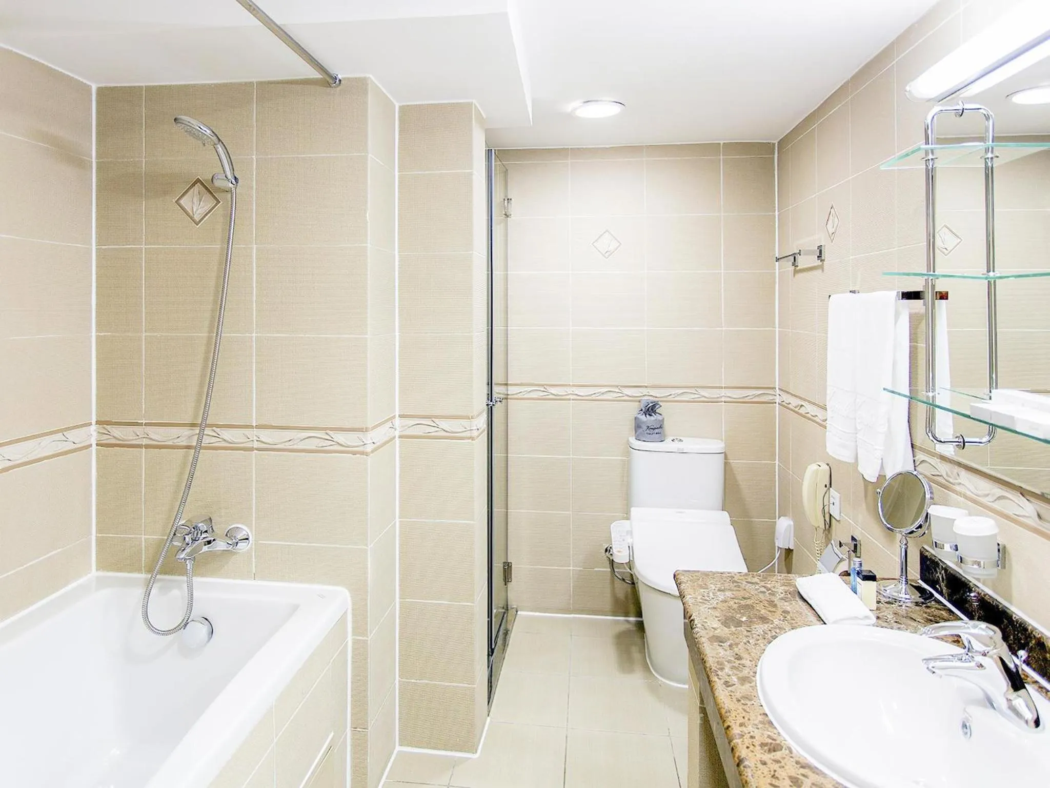 Bathroom in Kempinski Hotel Khan Palace