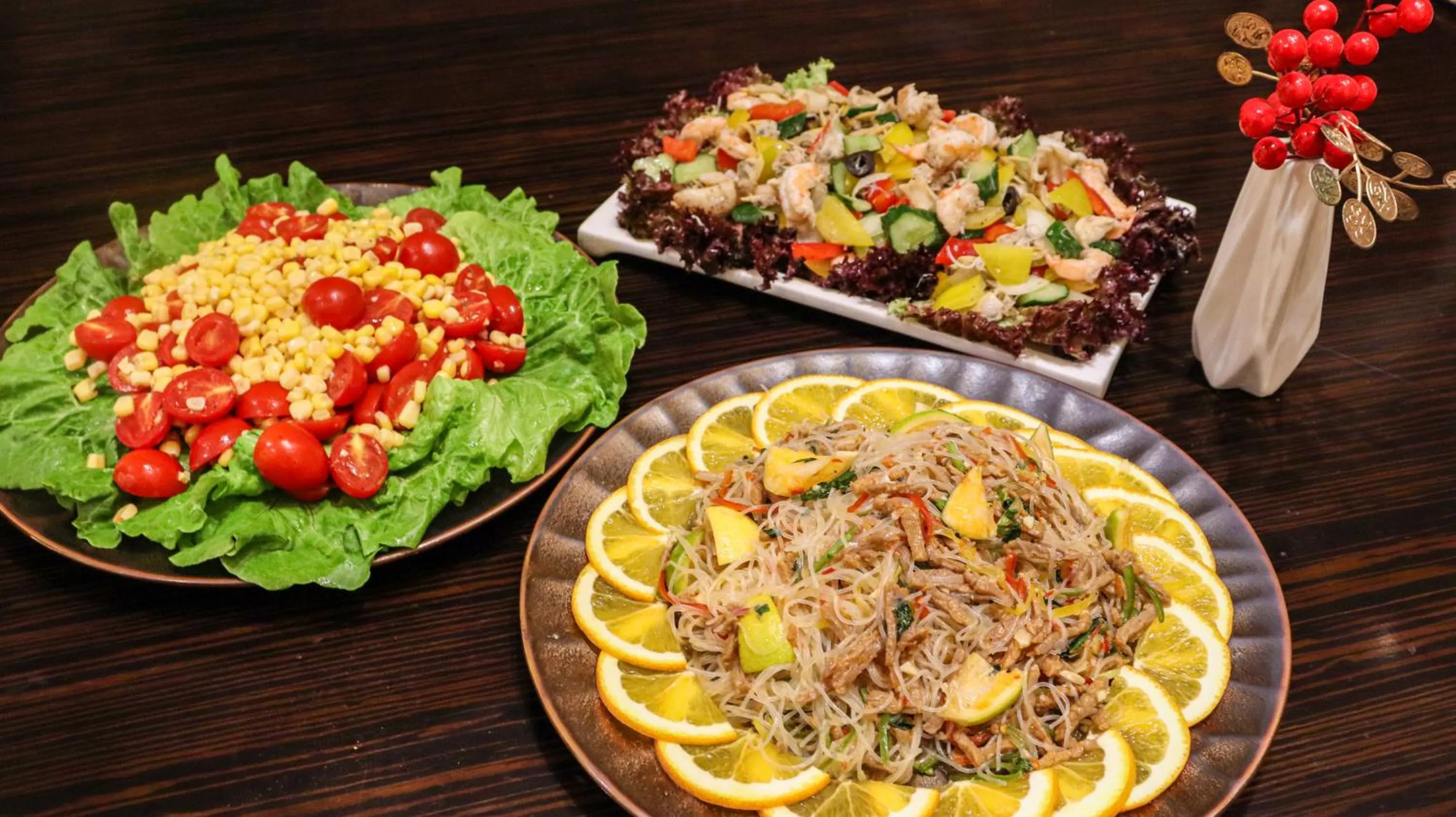 Buffet breakfast in Lv Shou Hotel