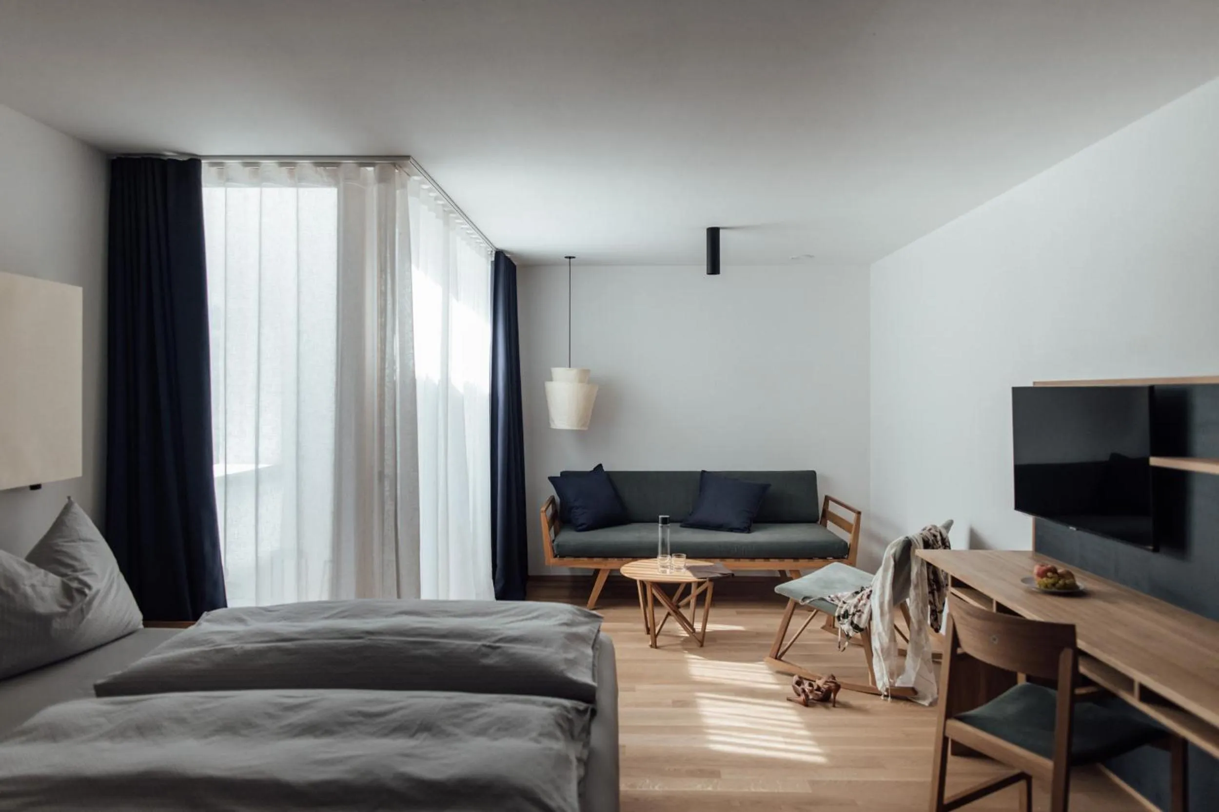 Photo of the whole room, Bed in Haus am Turm