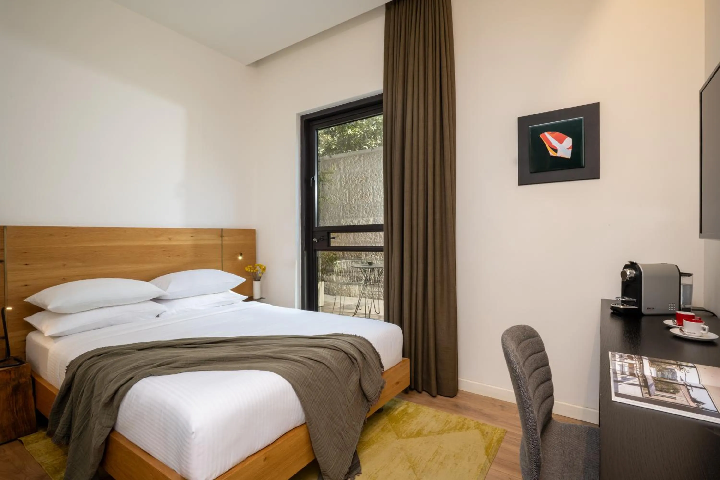 Bed in Schumacher Hotel Haifa