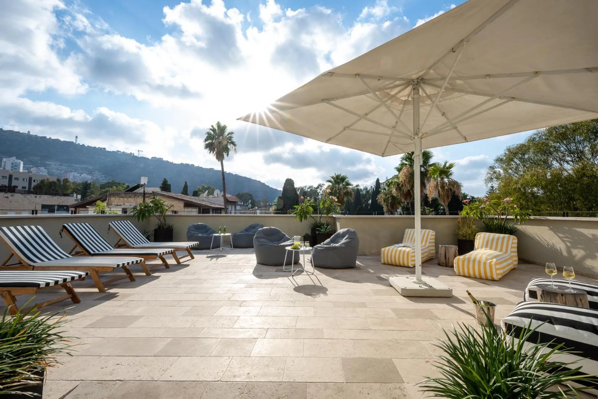 Balcony/Terrace in Schumacher Hotel Haifa