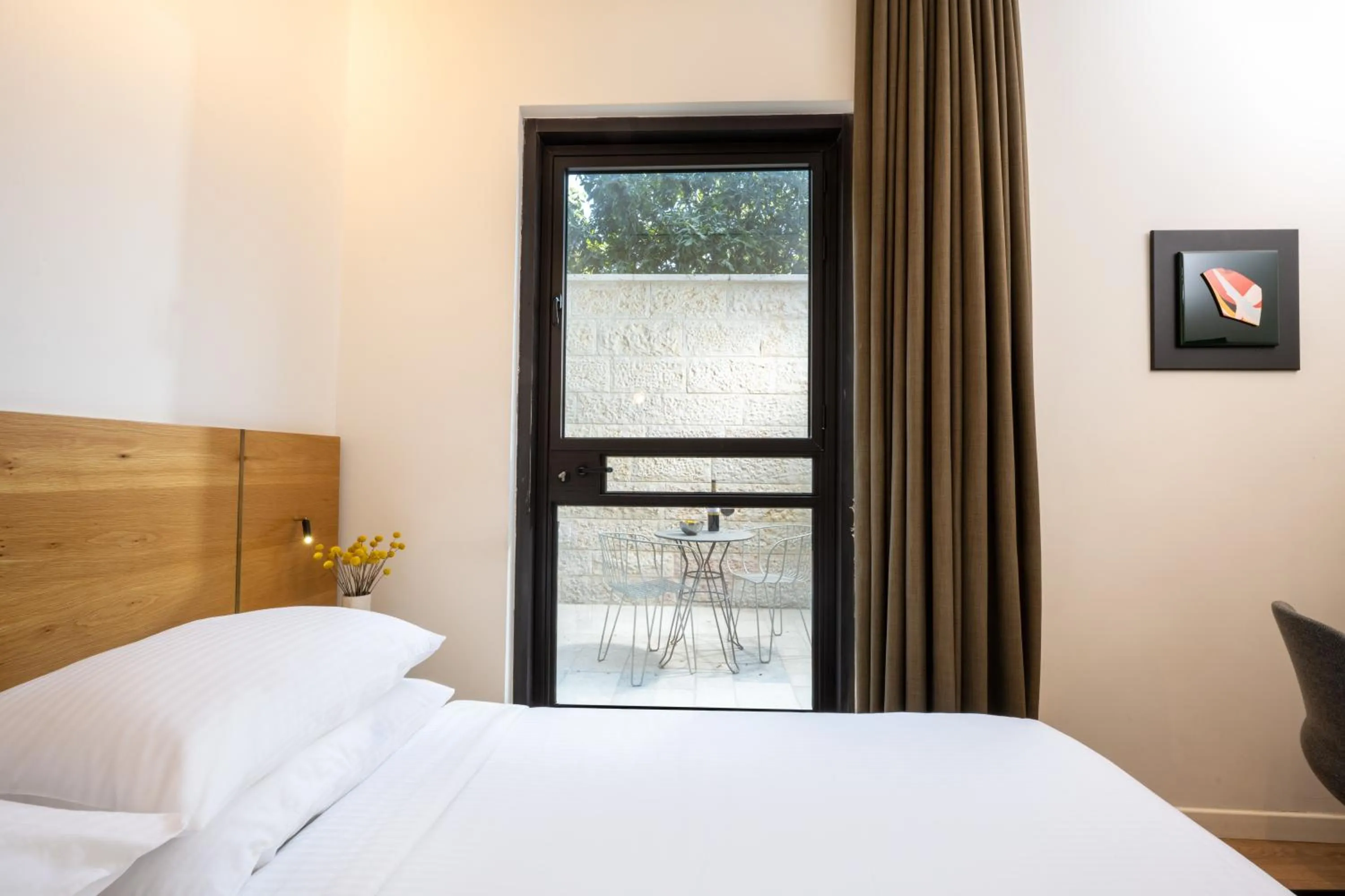 Bed in Schumacher Hotel Haifa