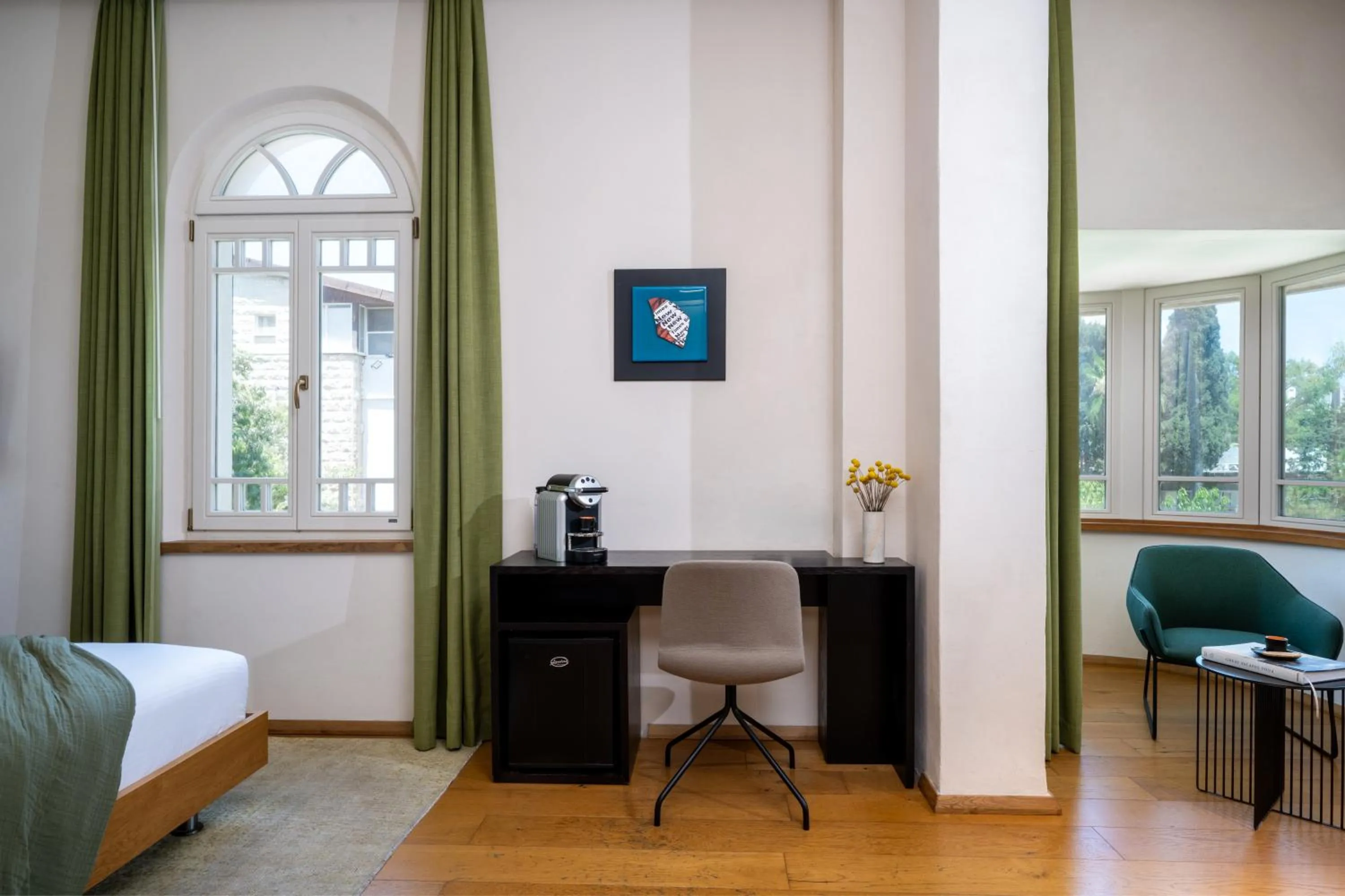 Bed in Schumacher Hotel Haifa