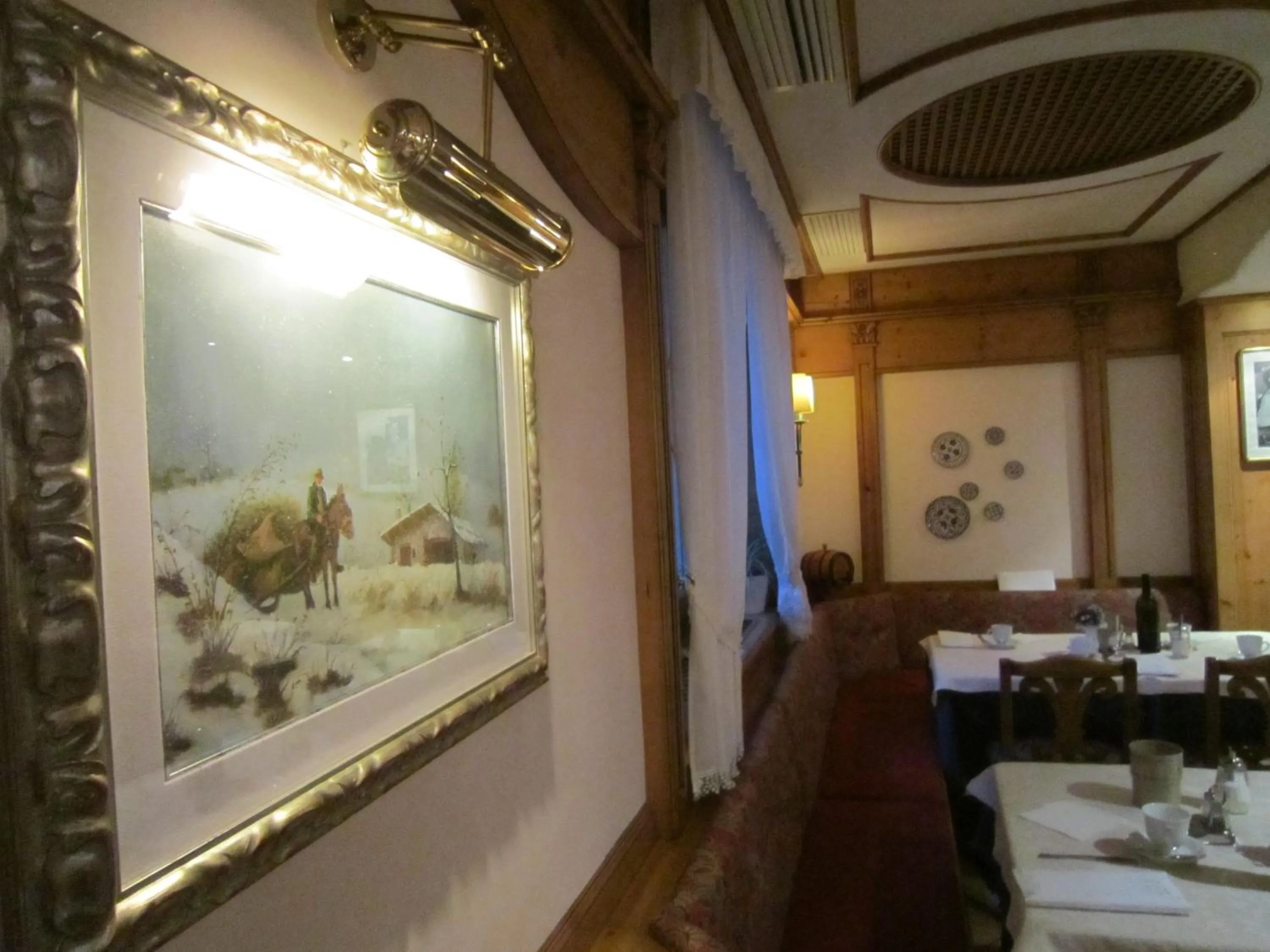 Decorative detail in Hotel Alpina