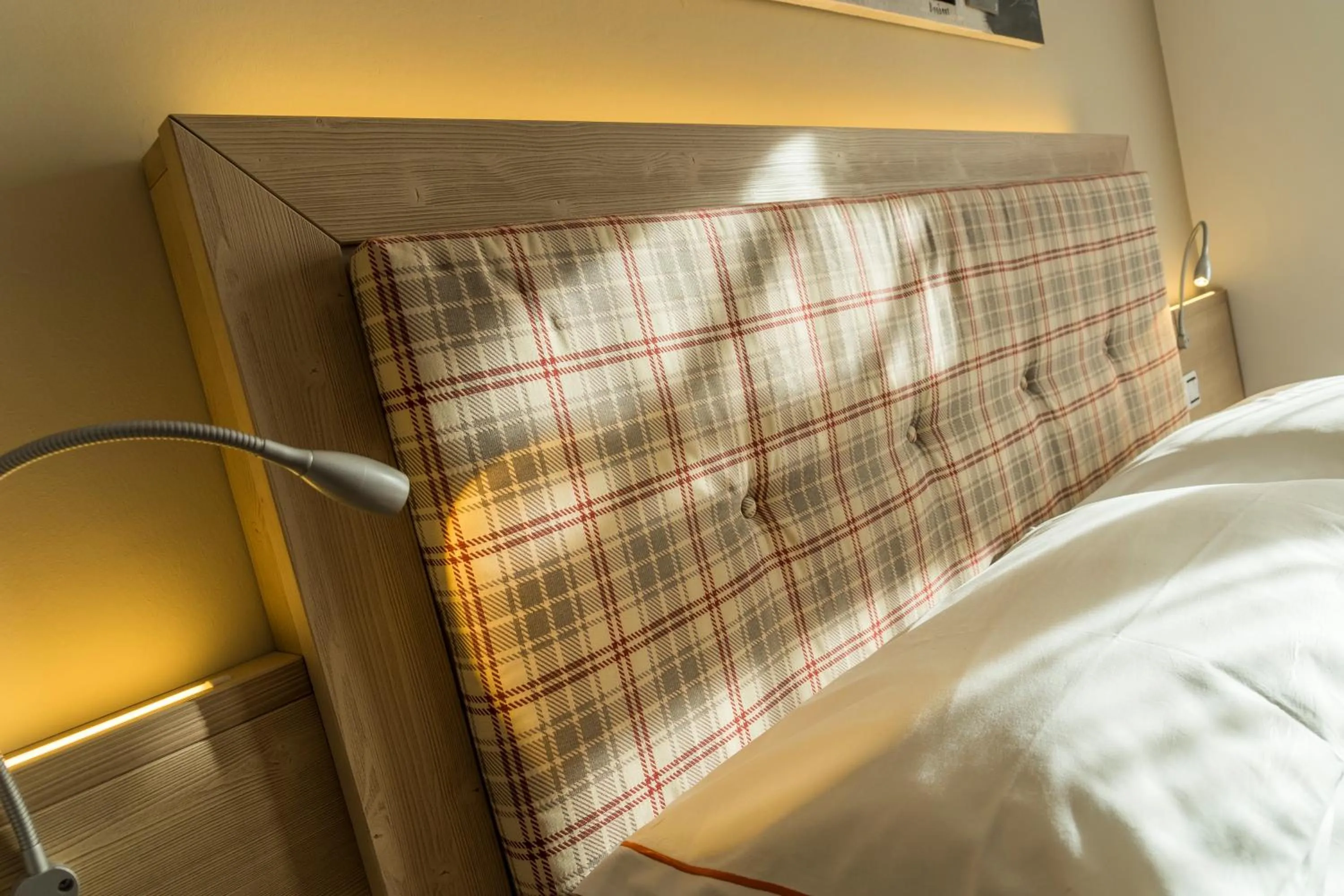 Decorative detail, Bed in Hotel Alpina