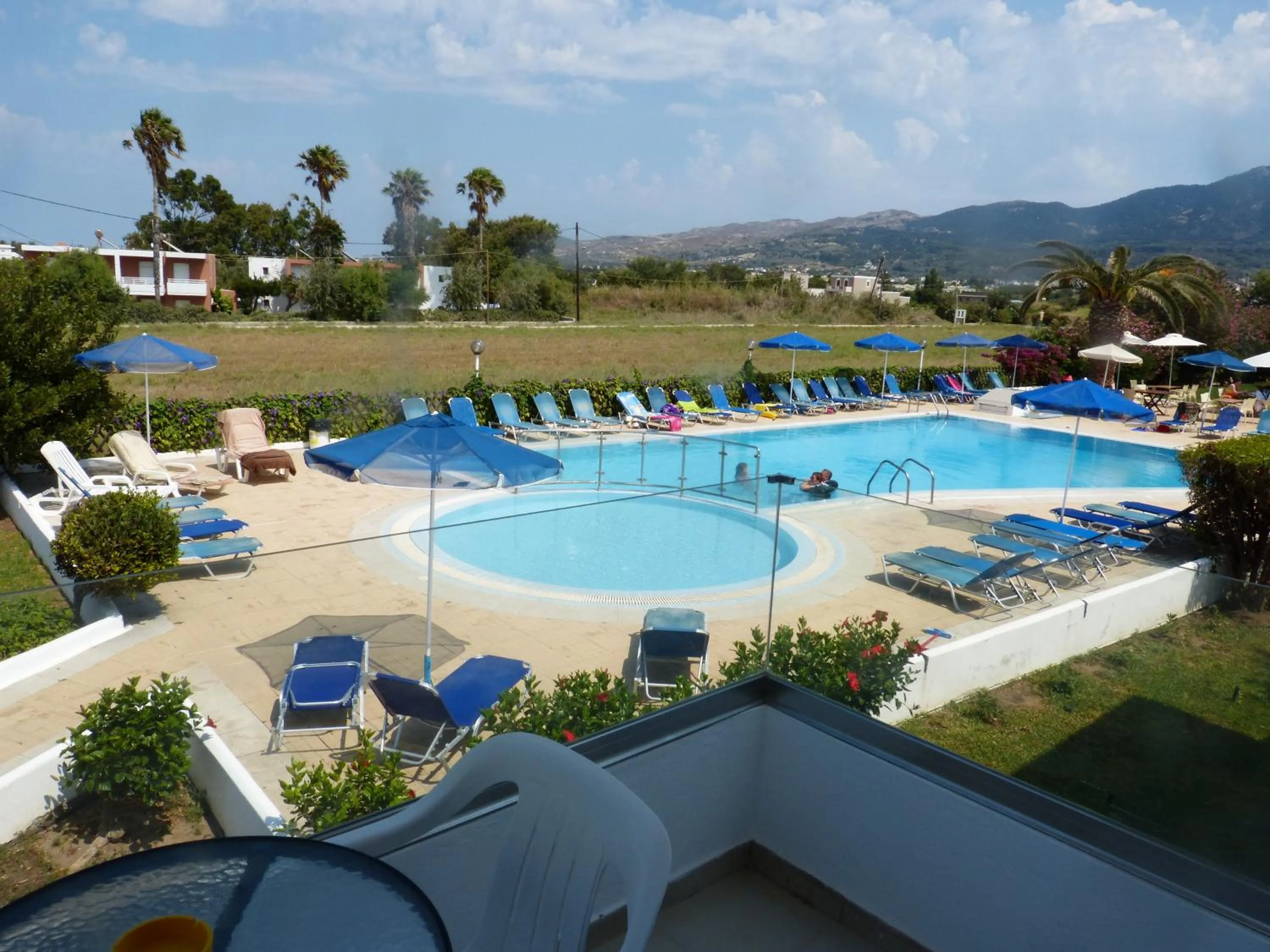 Pool view in Miros Hotel Apartments