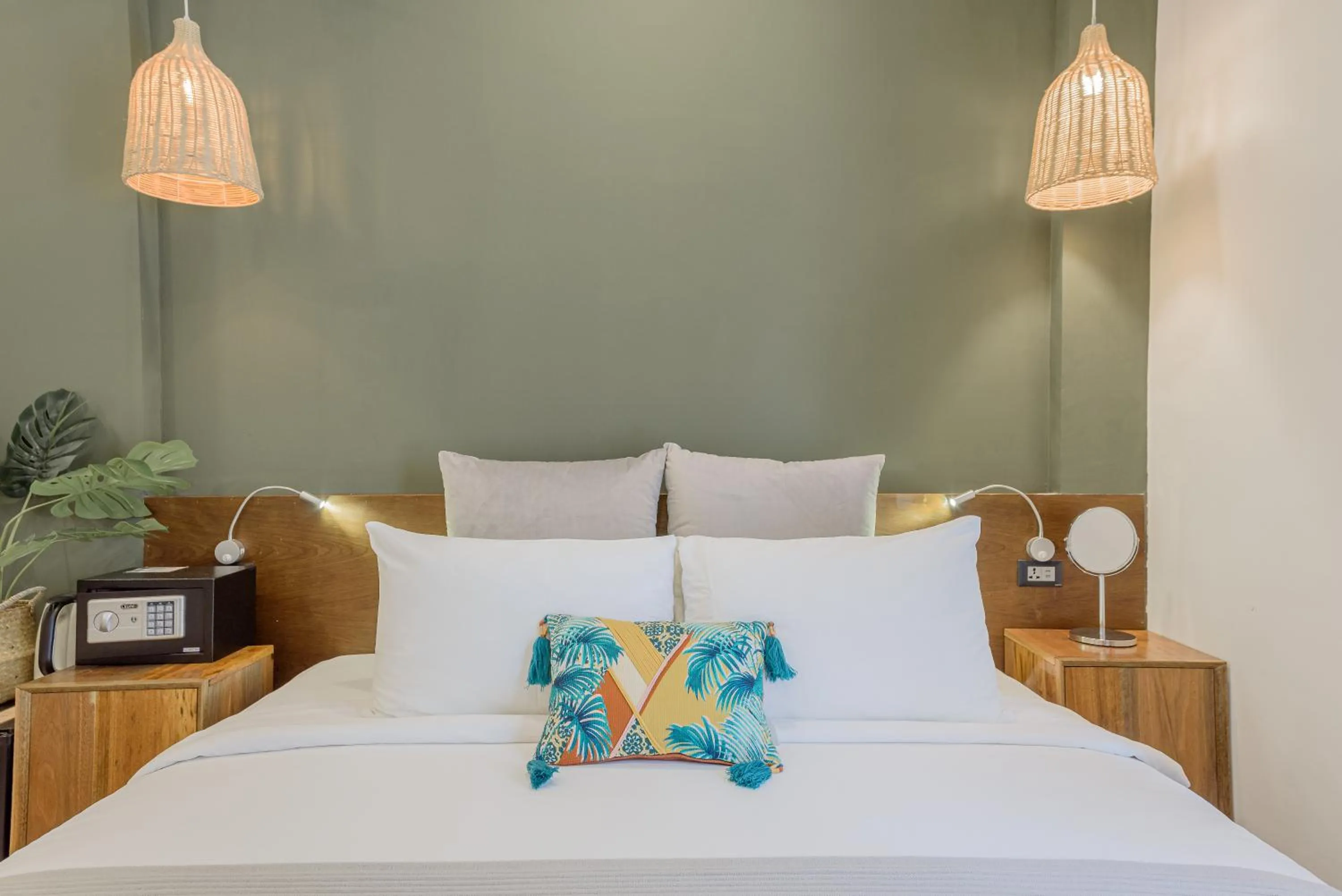 Bed in YOLO Bangkok Boutique Hotel