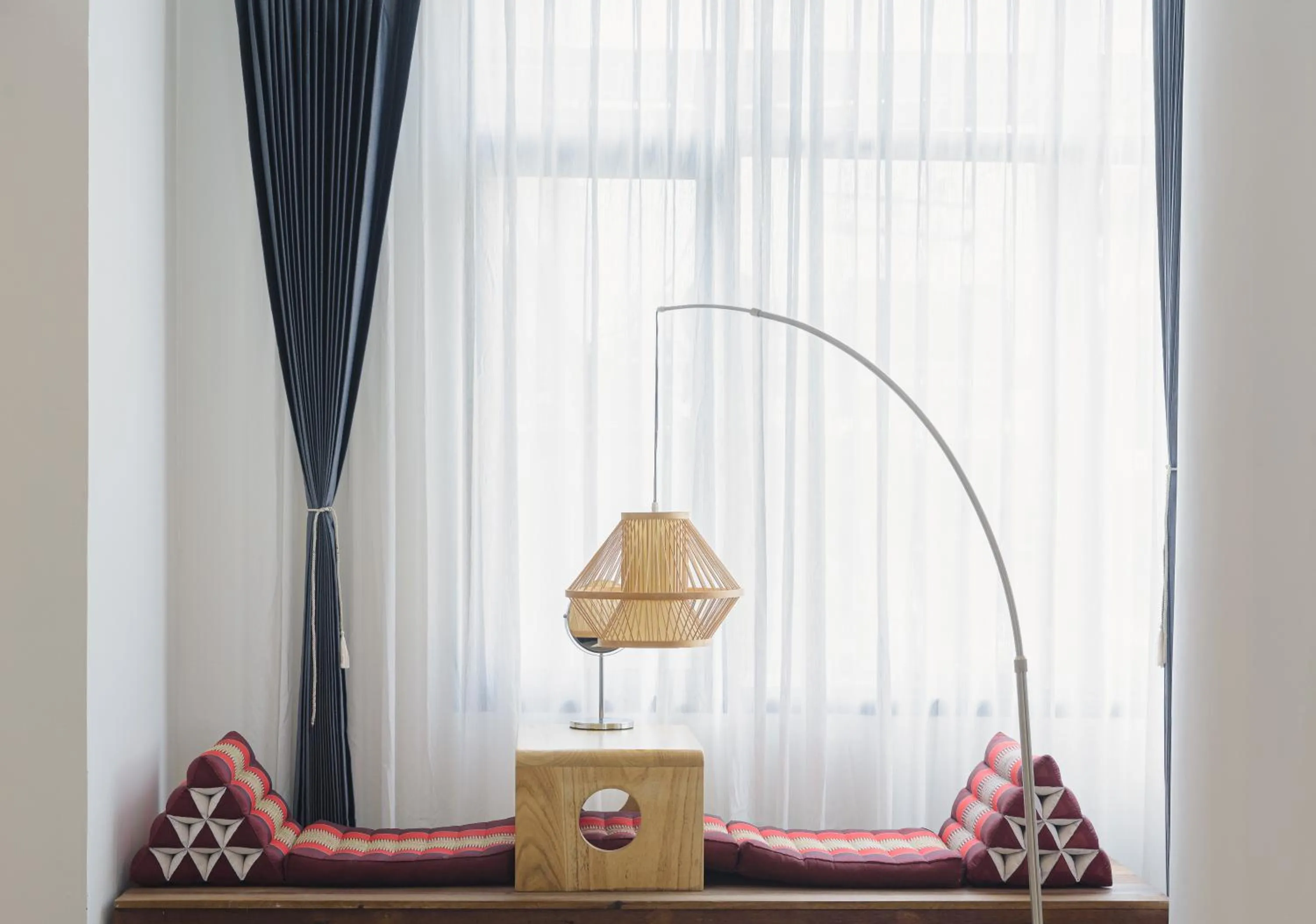 Seating area in YOLO Bangkok Boutique Hotel