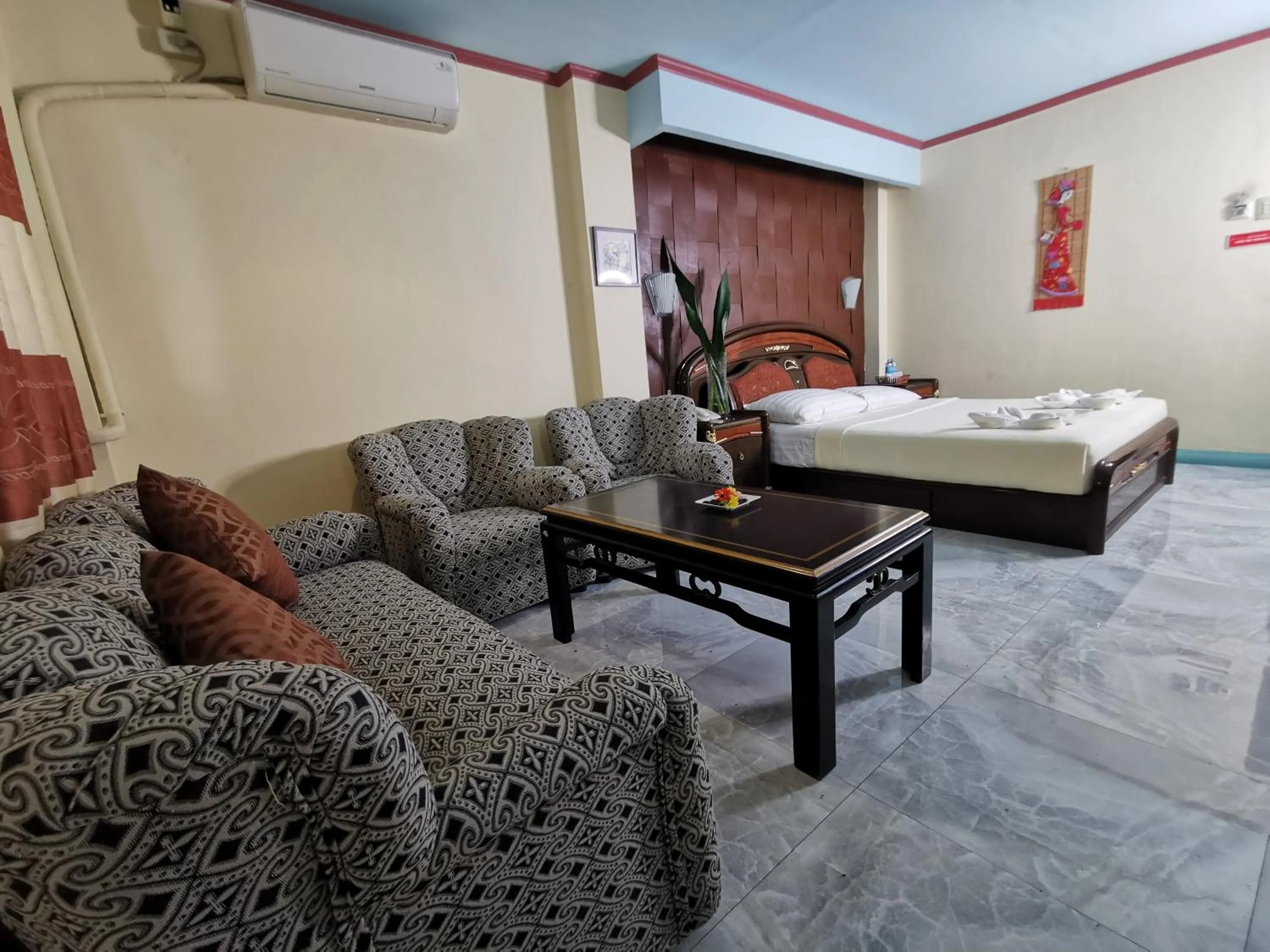 Bed in Cebu Hilltop Hotel