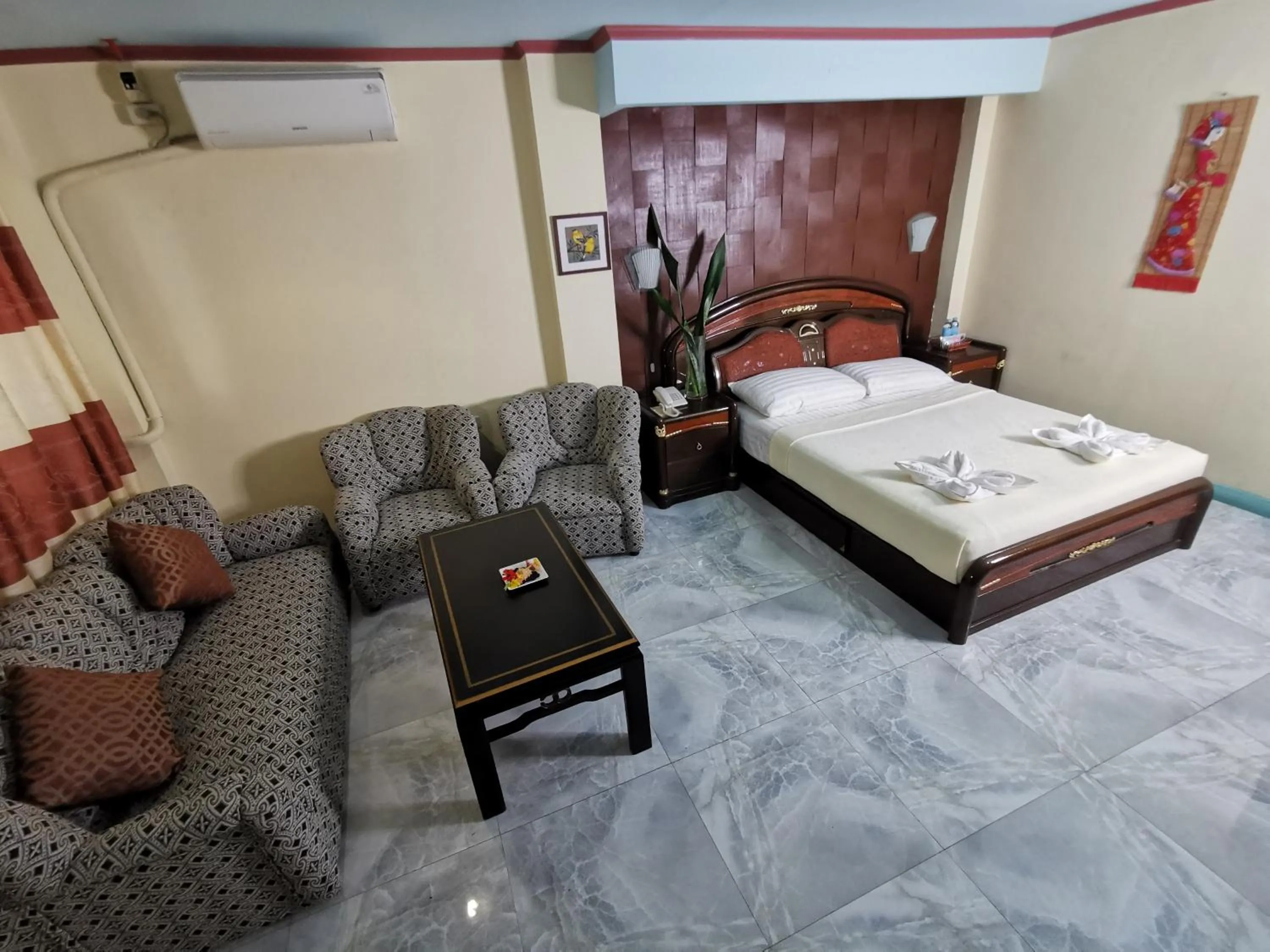 Bed in Cebu Hilltop Hotel