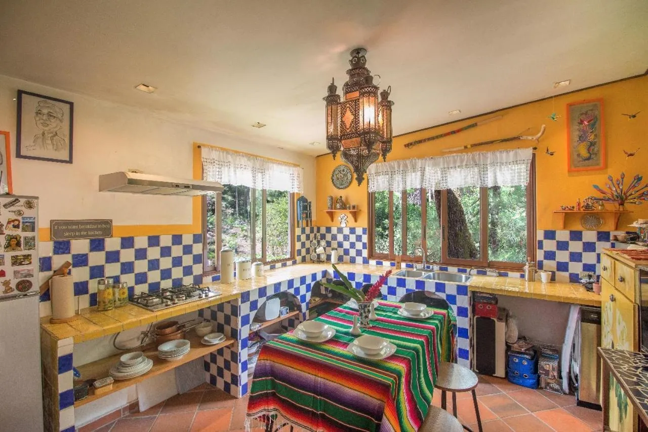 Communal kitchen in VillaHermosa B&B