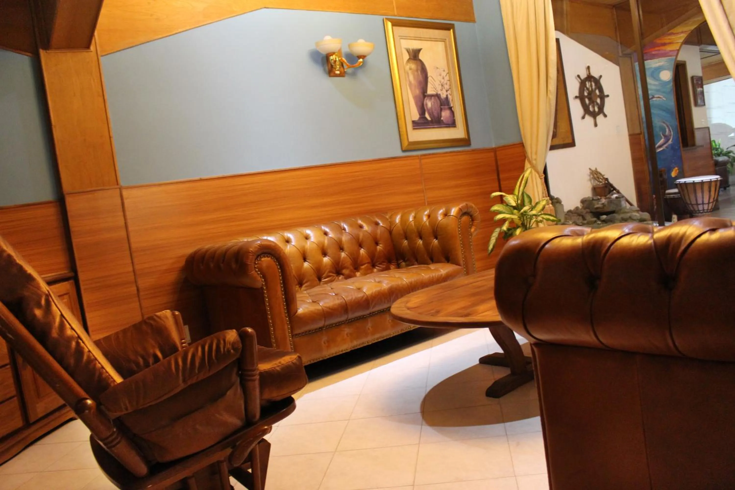 Seating area in Sunny Garden