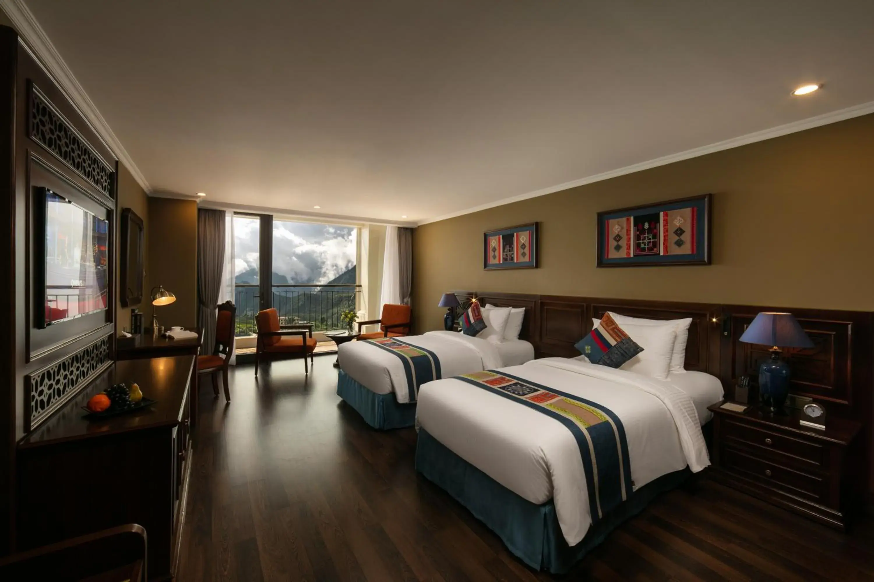 Deluxe Double or Twin Room with Mountain View in Pistachio Hotel Sapa Deluxe Double or Twin Room with Mountain View in Pistachio Hotel Sapa