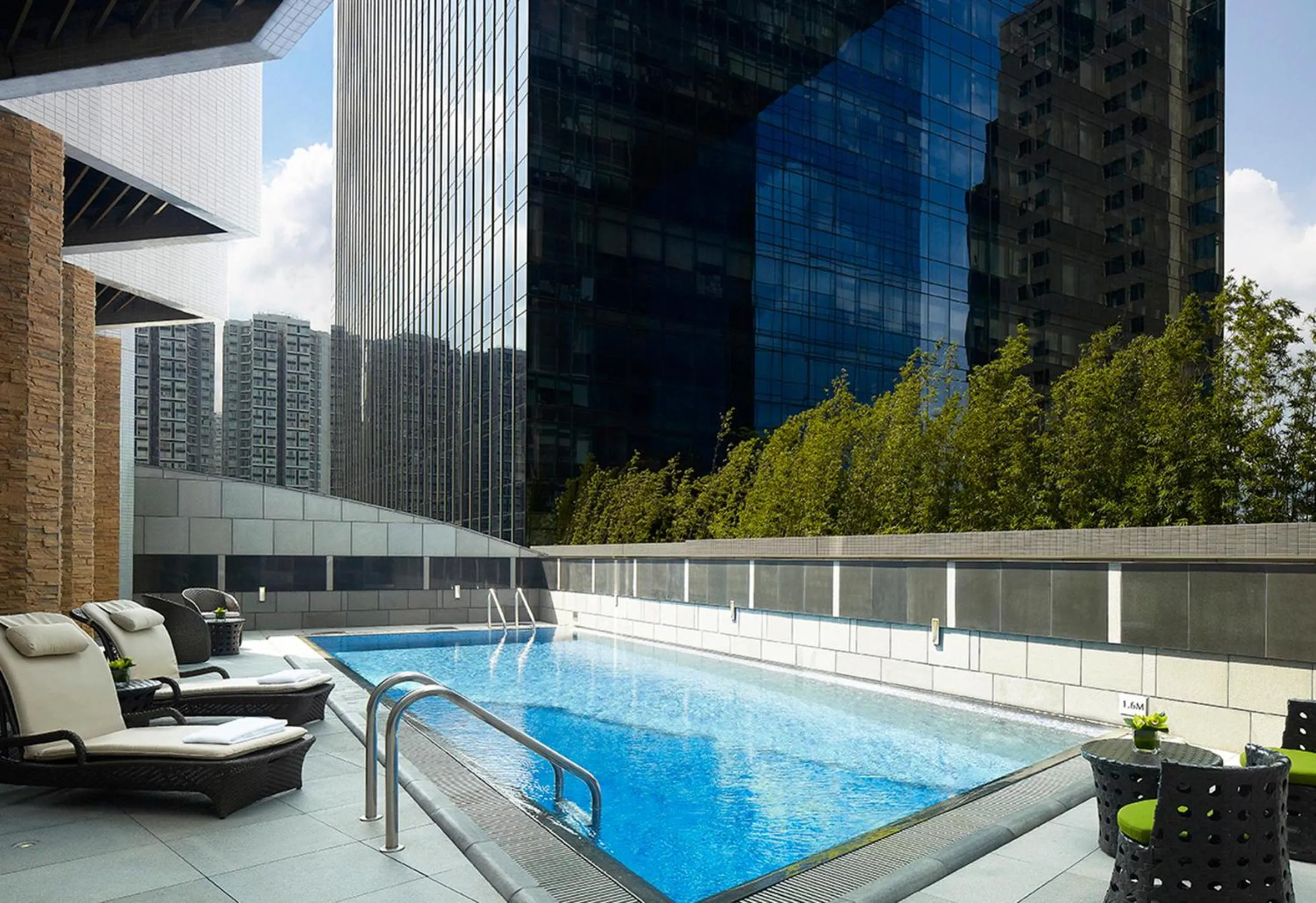 Swimming pool in Dorsett Kwun Tong, Hong Kong