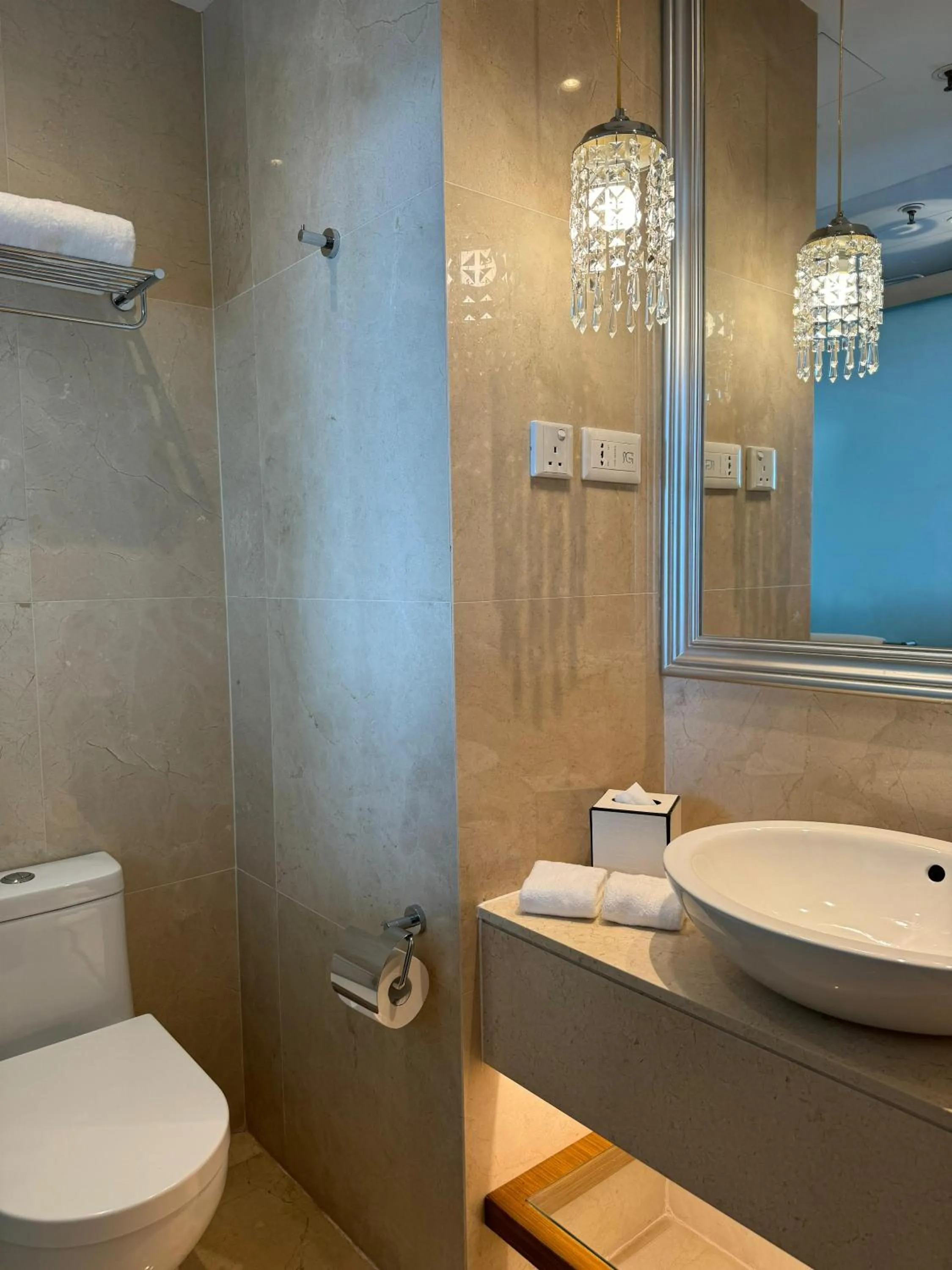 Bathroom in Dorsett Kwun Tong, Hong Kong