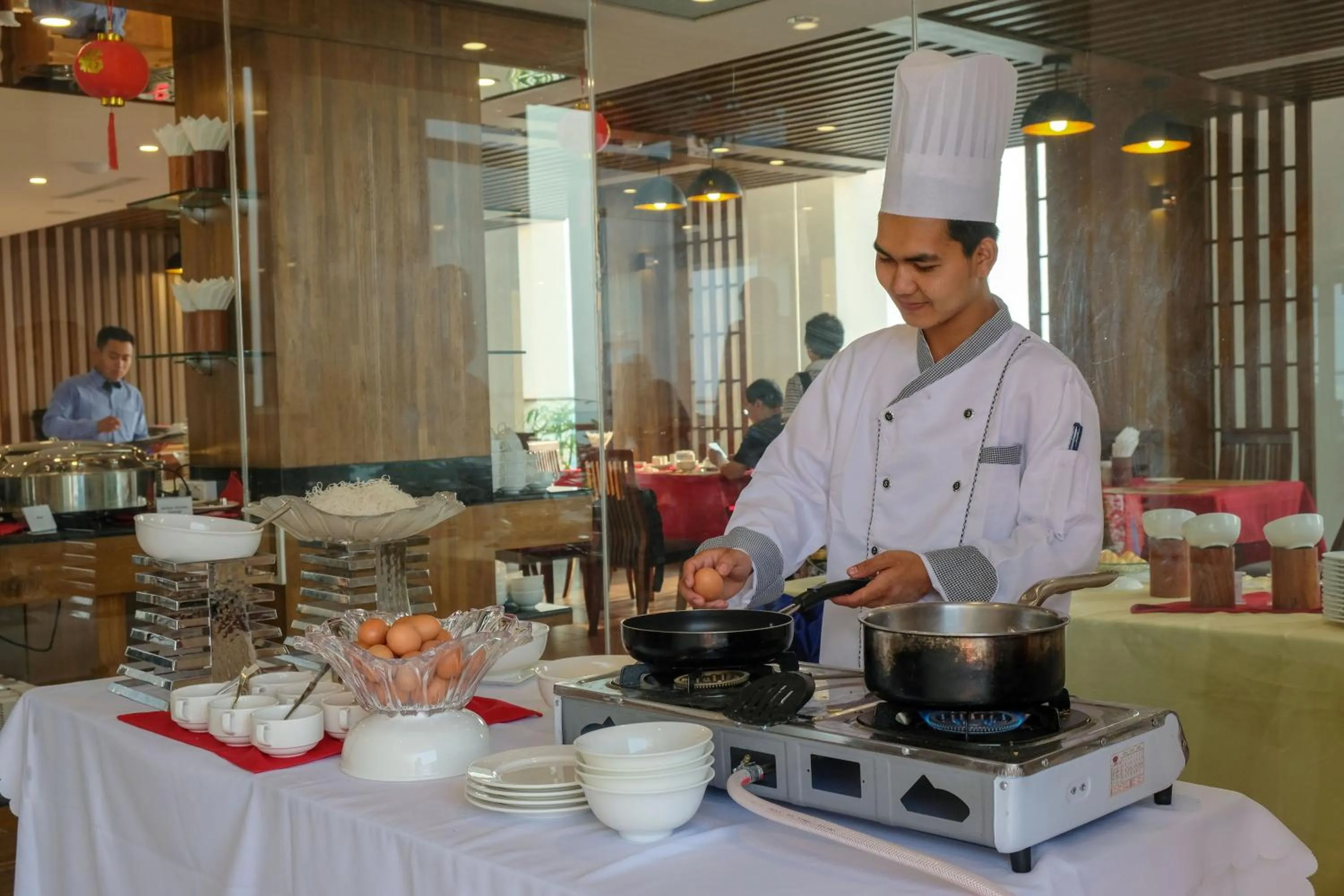 Staff in Ritz Grand Hotel Mandalay