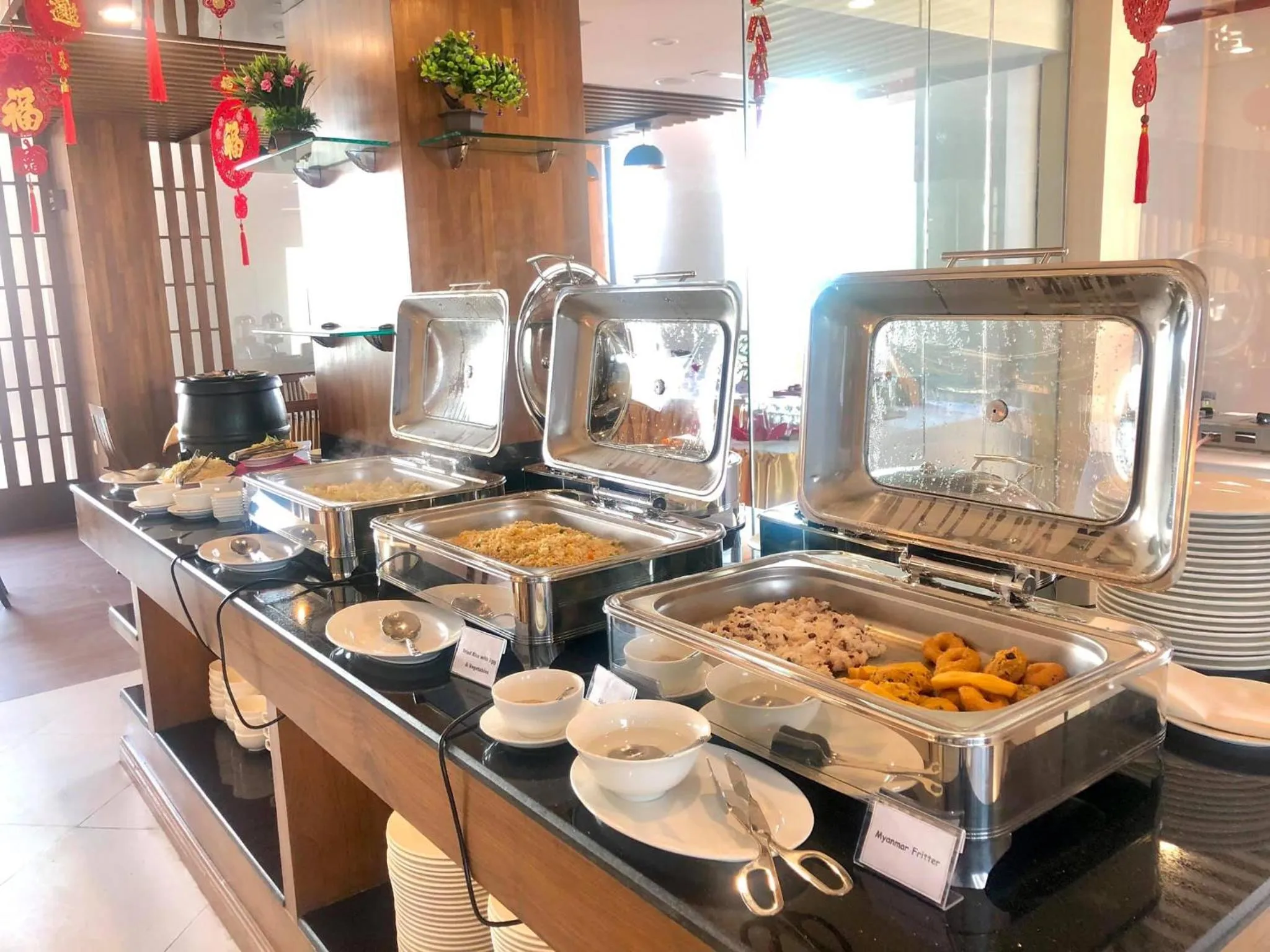 Breakfast in Ritz Grand Hotel Mandalay