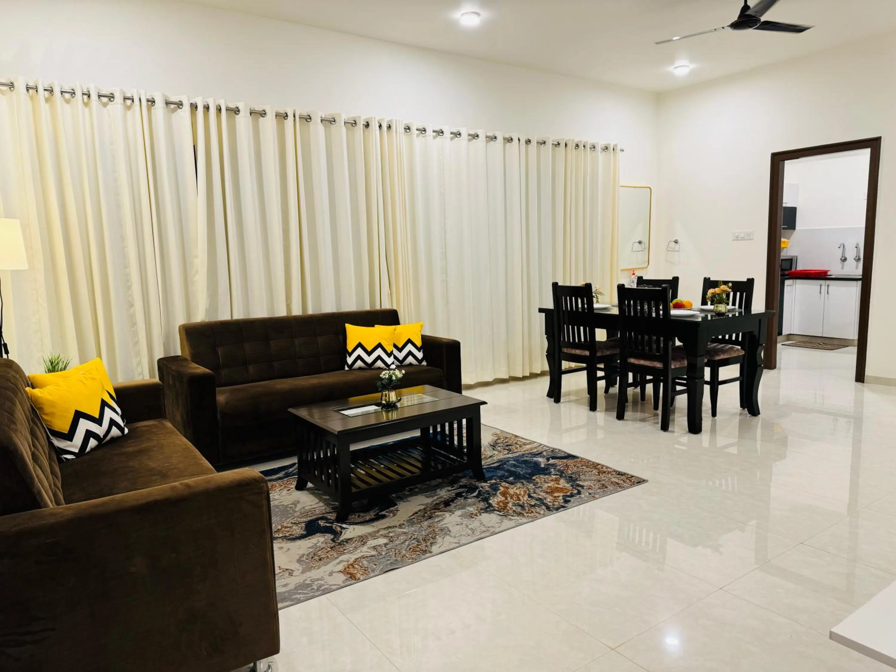 Living room in Olive Serviced Apartments HSR Layout
