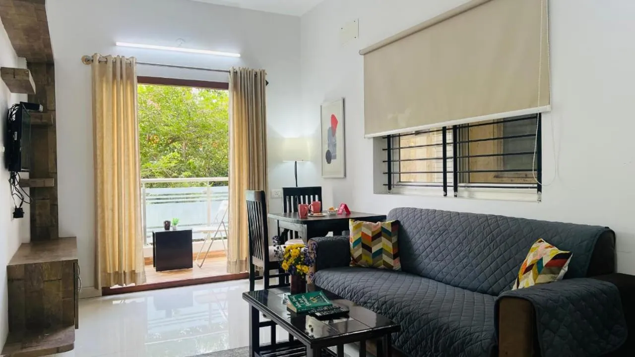 Living room in Olive Serviced Apartments HSR Layout