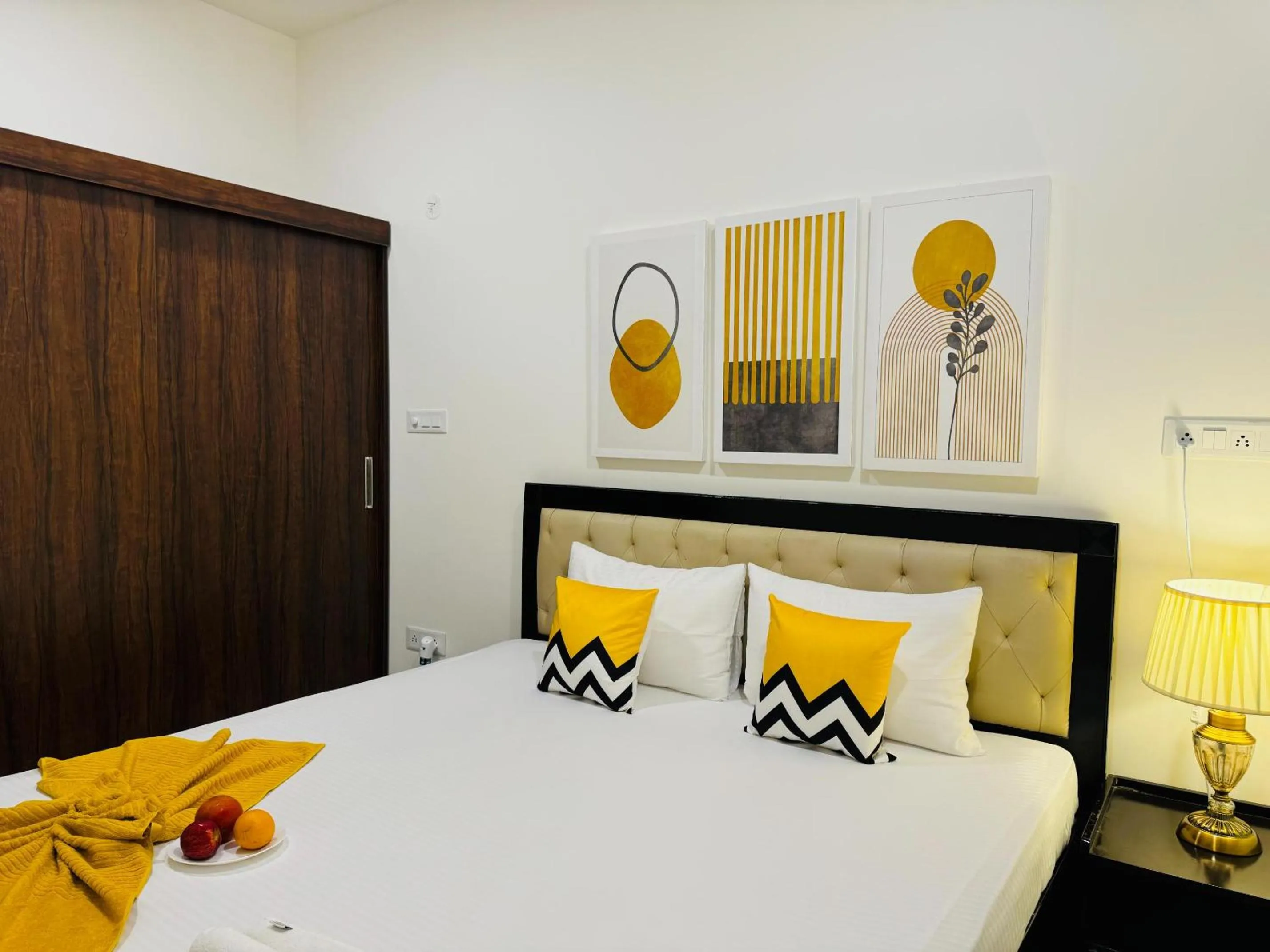 Bedroom, Bed in Olive Serviced Apartments HSR Layout