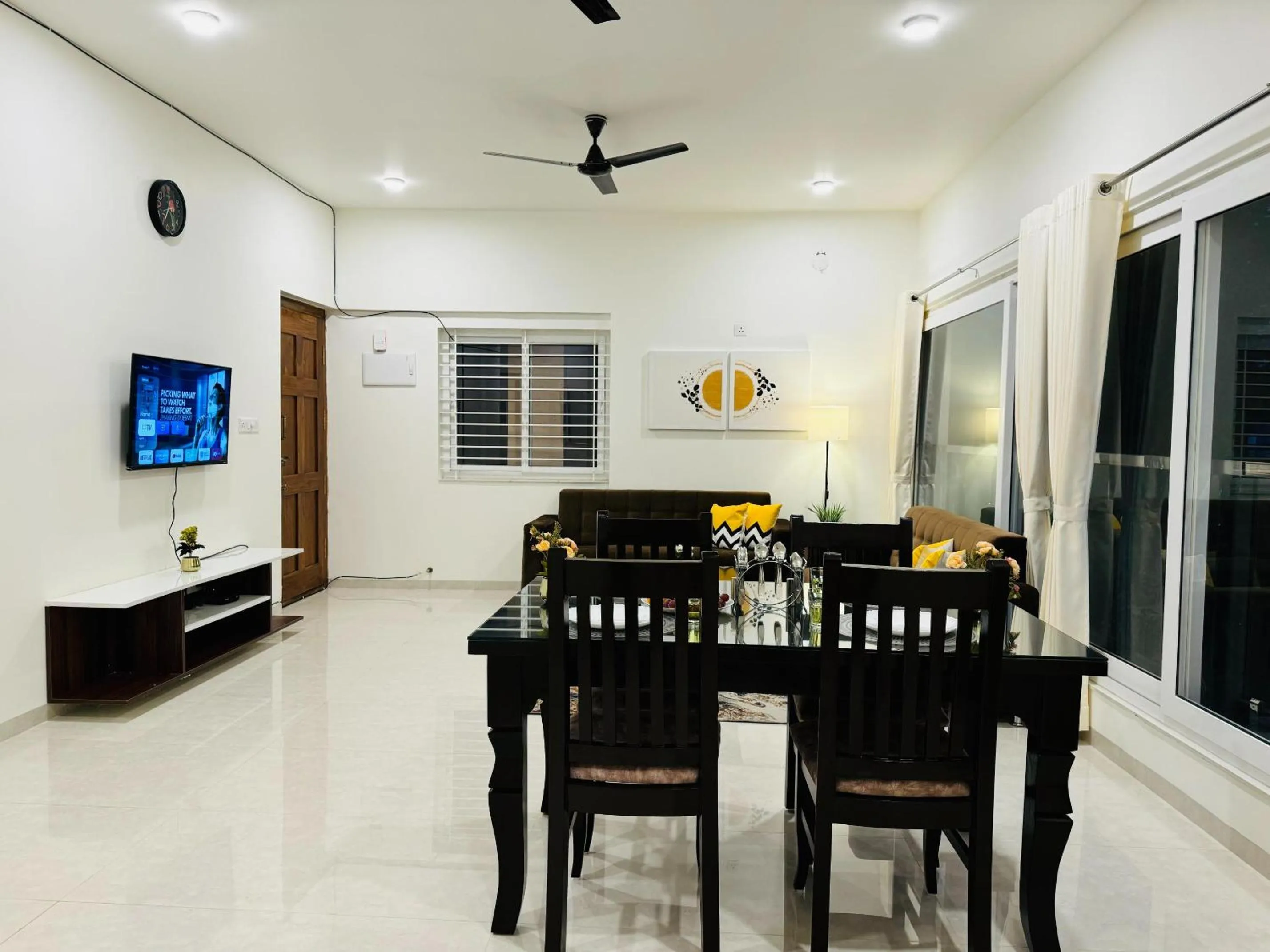 Living room in Olive Serviced Apartments HSR Layout