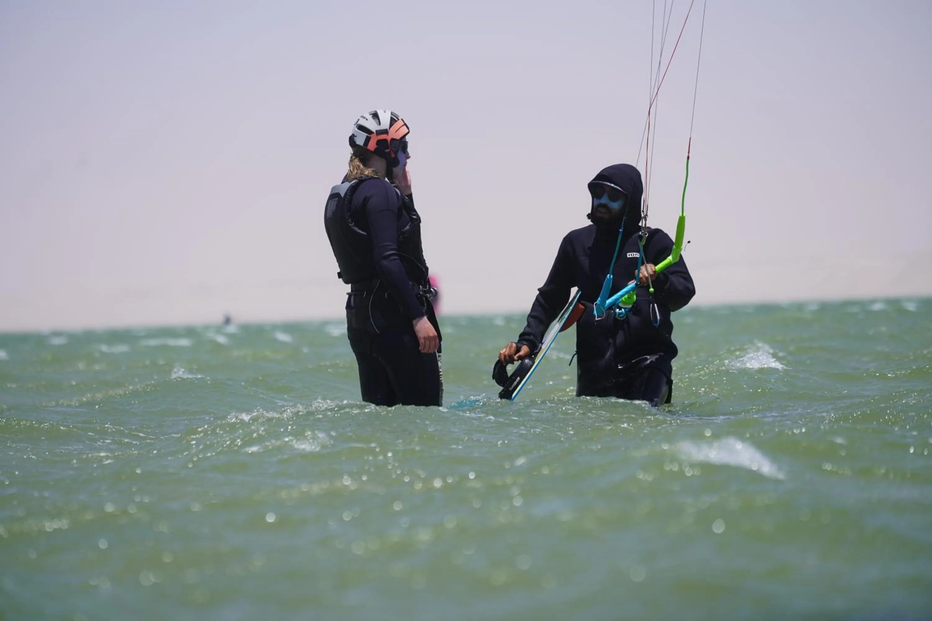 Day in North Lagoon Dakhla Kitesurf Spot