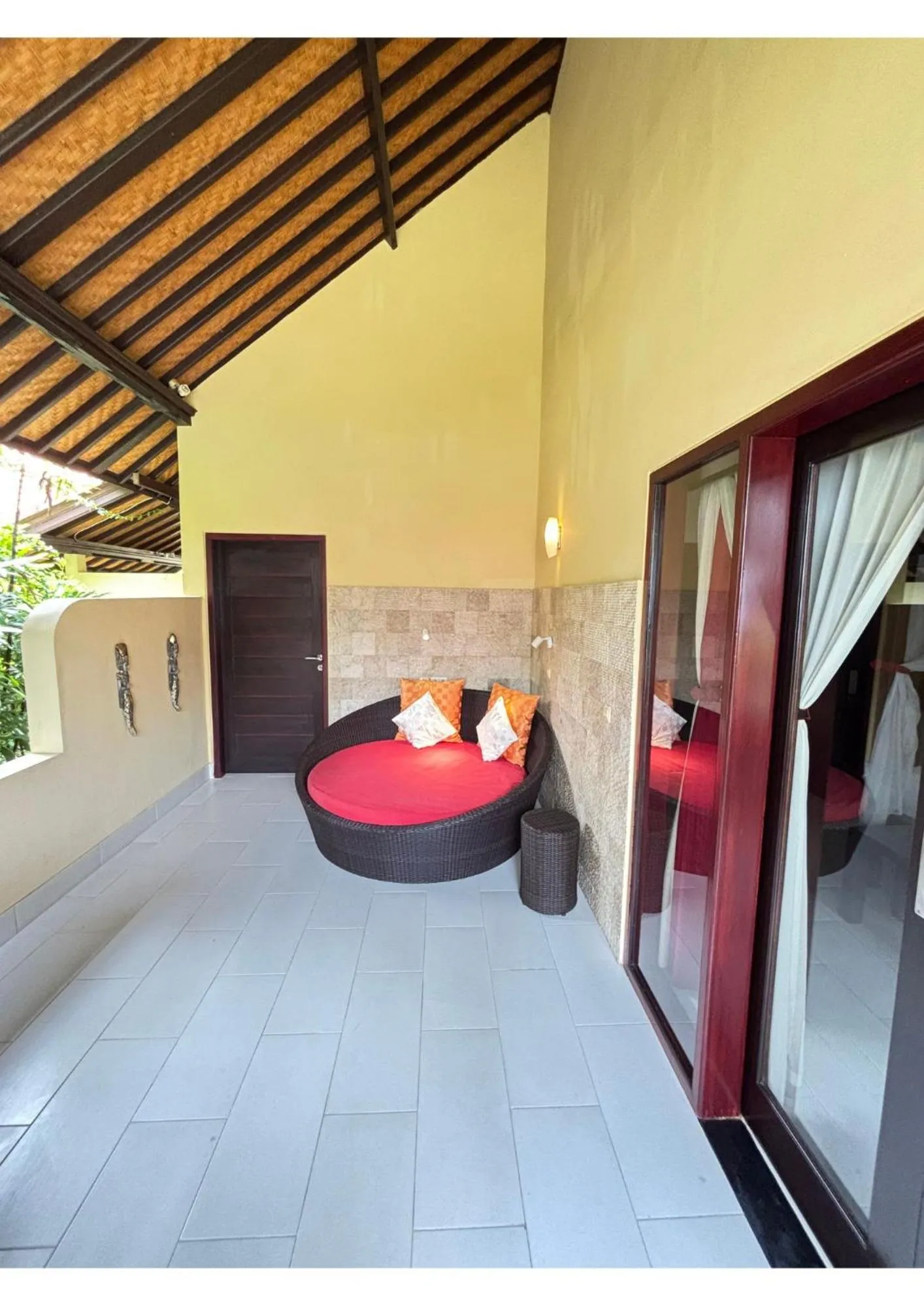 Balcony/Terrace, Bed in Teluk Karang Dive & Spa Resort