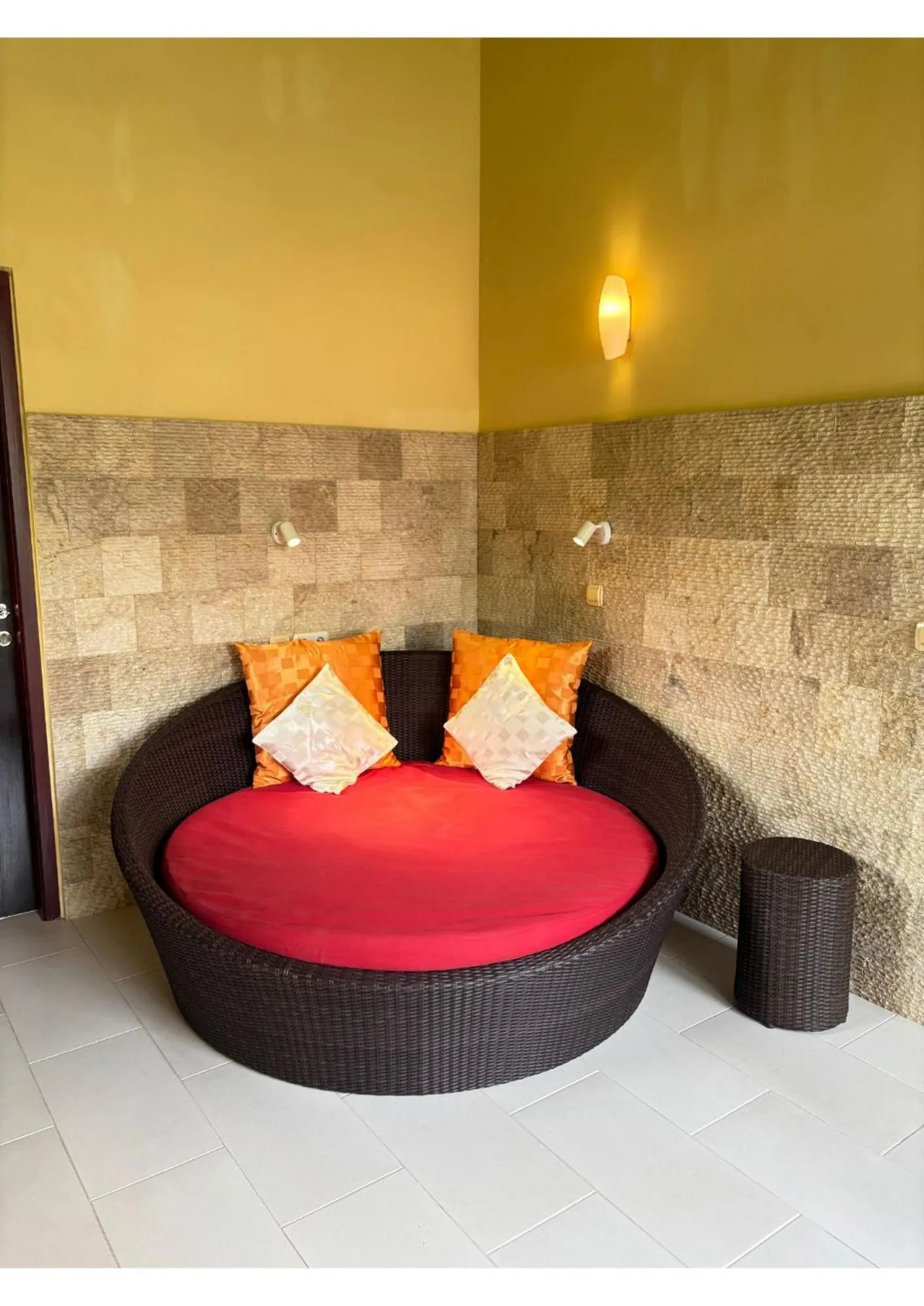 Balcony/Terrace, Bed in Teluk Karang Dive & Spa Resort