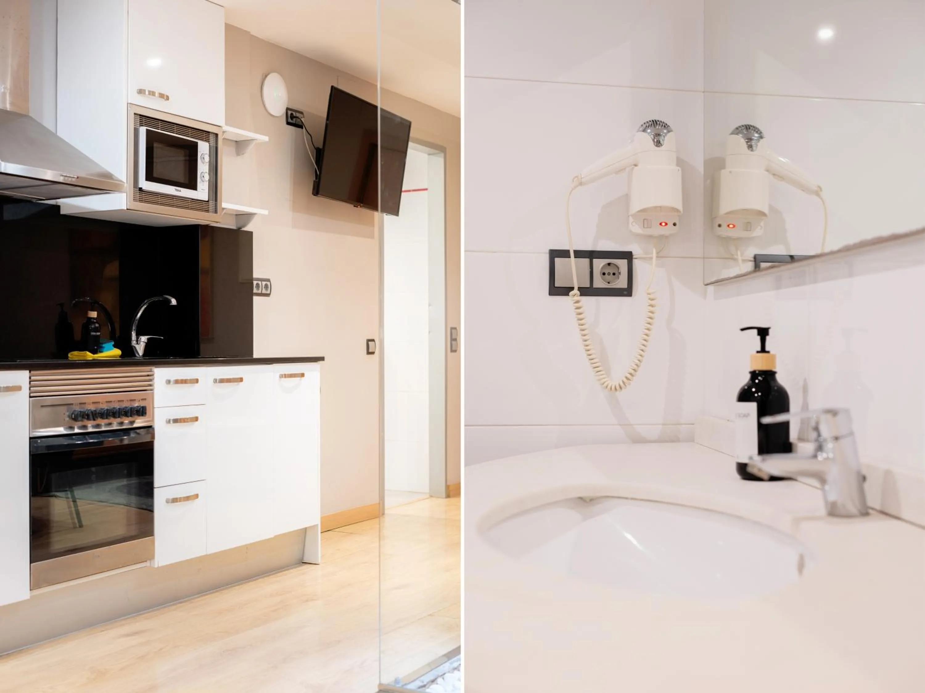 Kitchen or kitchenette in AinB Sagrada Familia Apartments