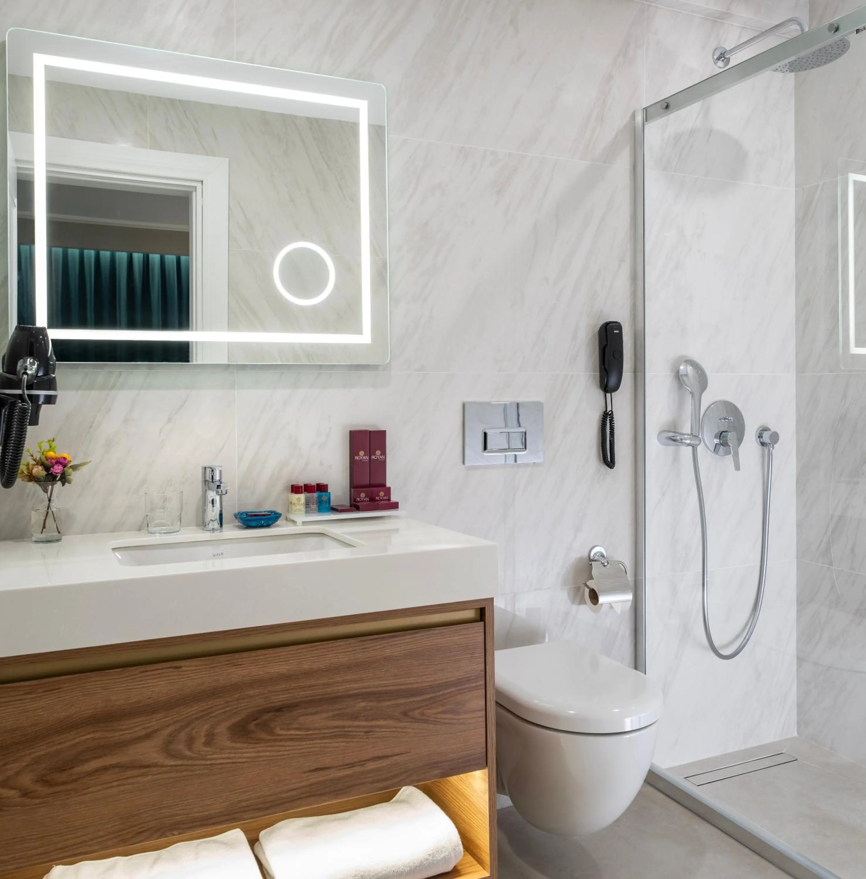 Shower in Royan Suites