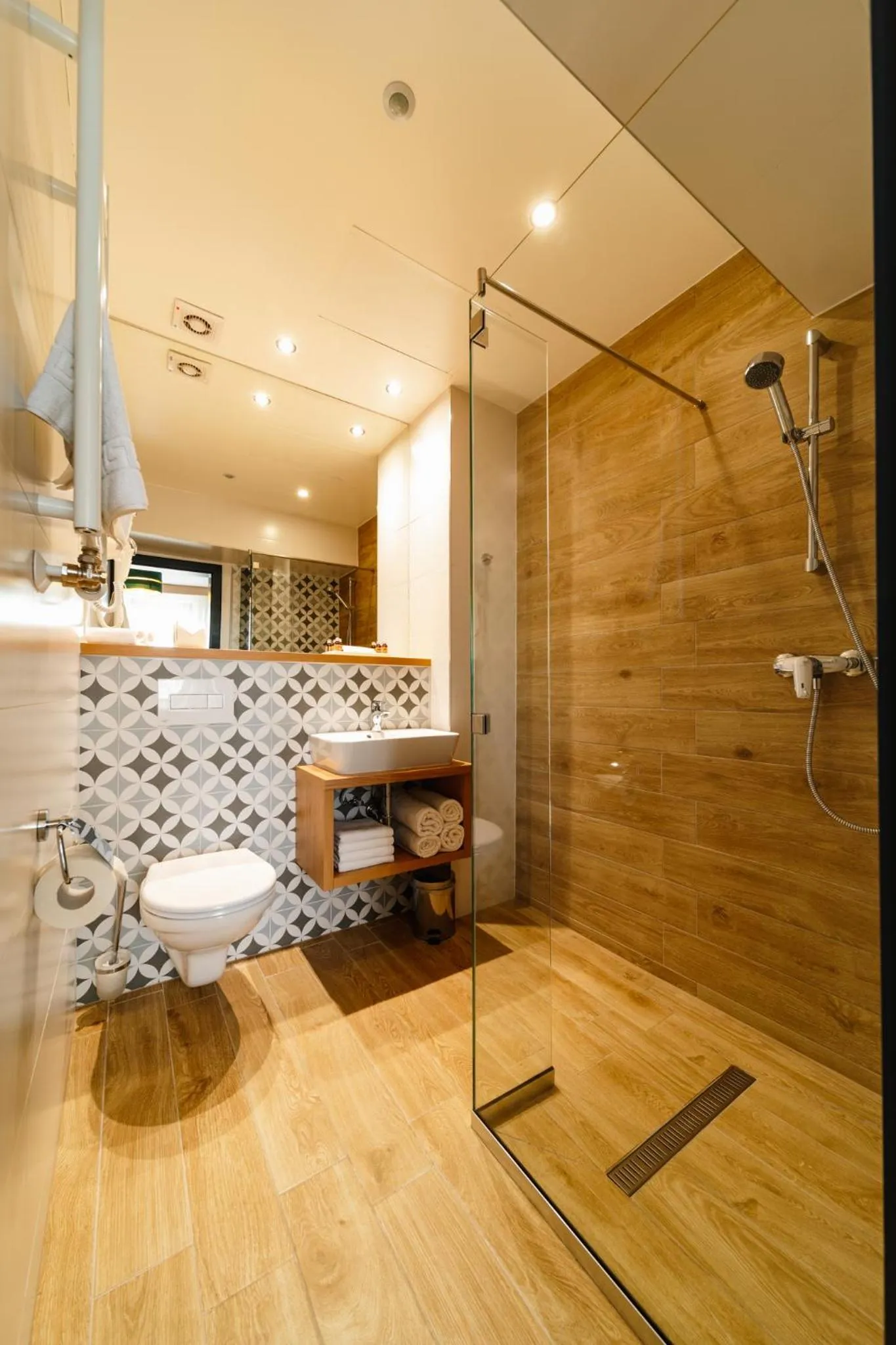 Shower in Hotel Küküllő - Târnava