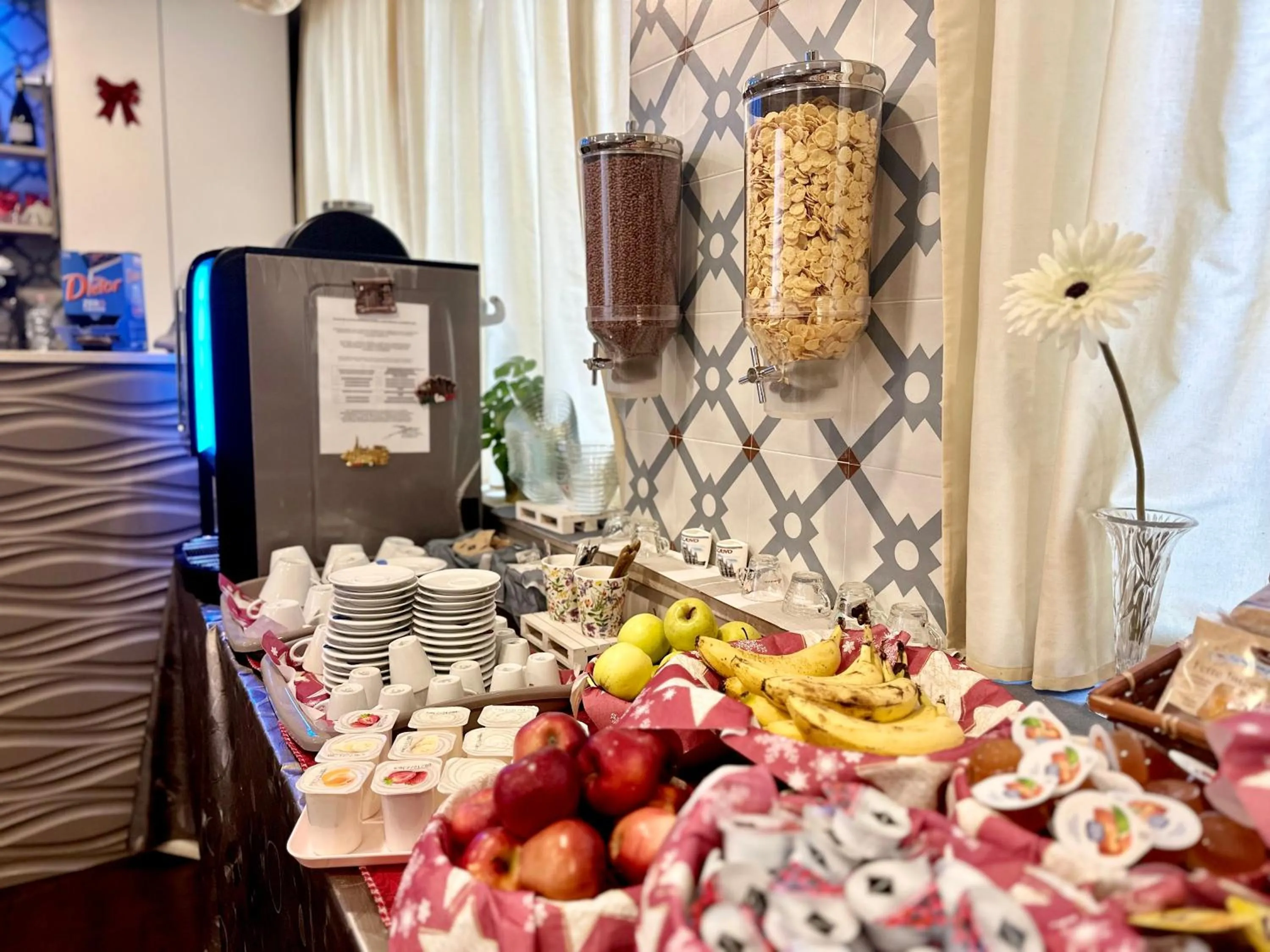 Buffet breakfast in Hotel Giacosa