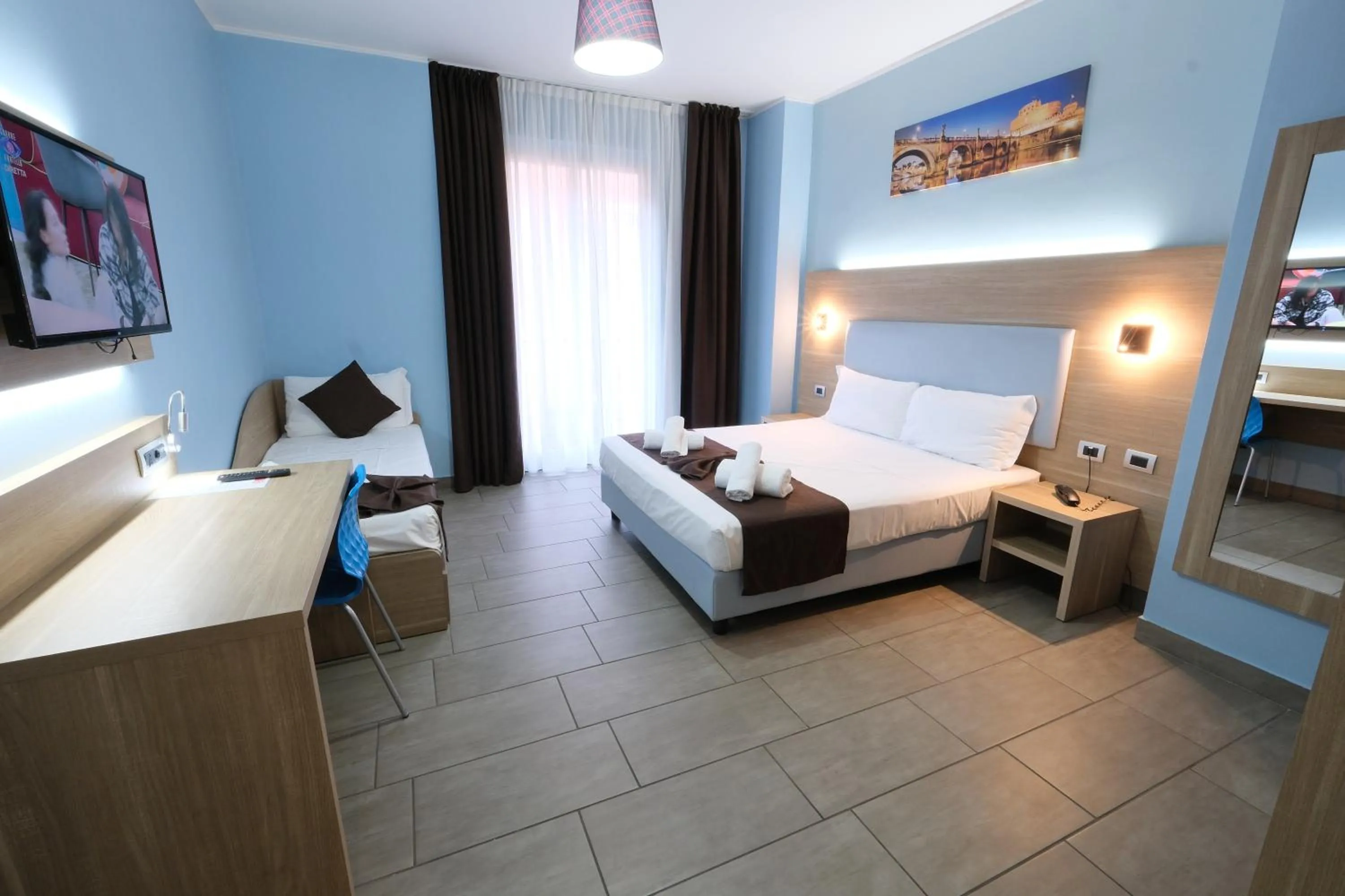 Bedroom, Bed in Hotel Giacosa