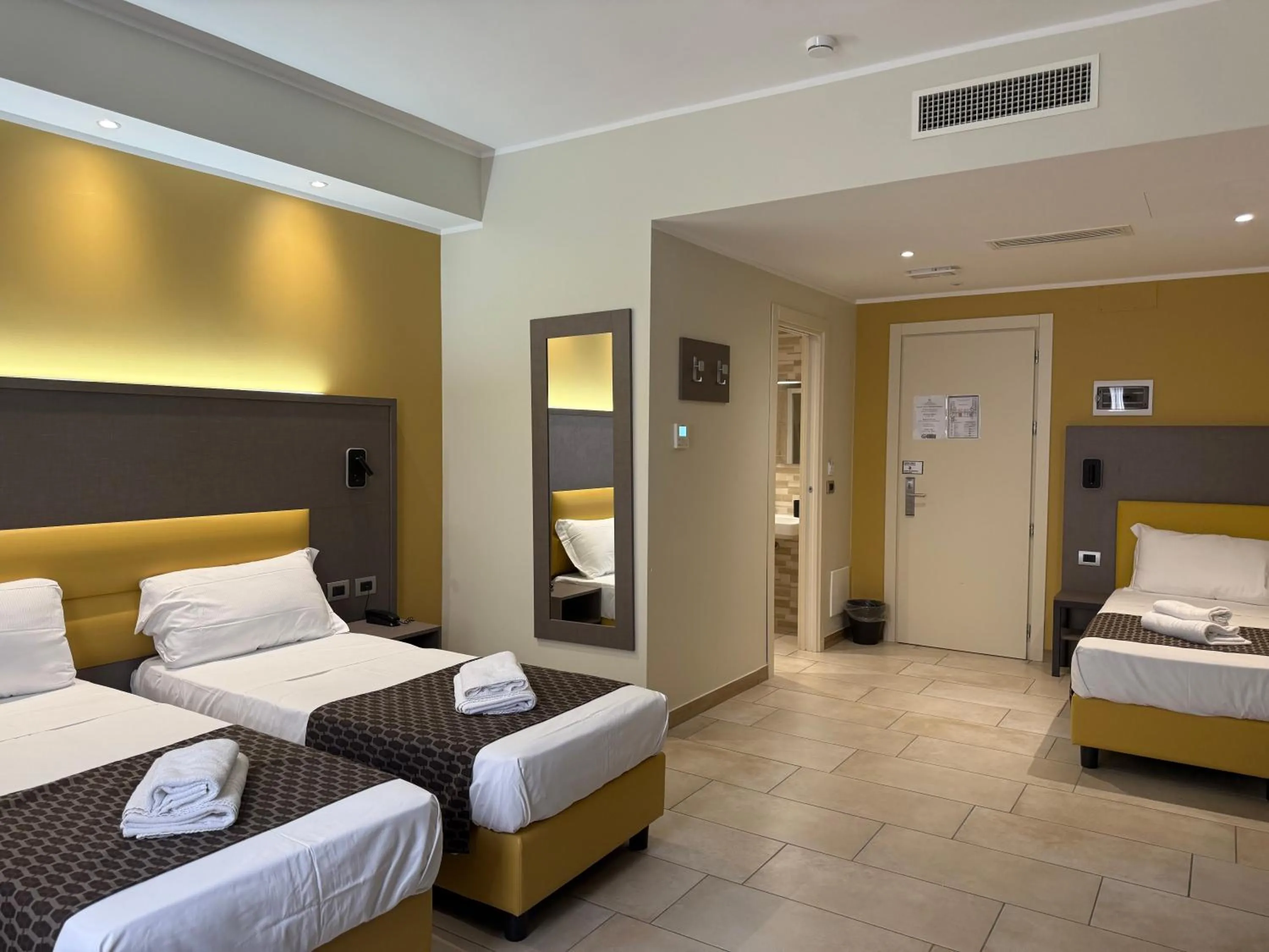 Bed in Hotel Giacosa