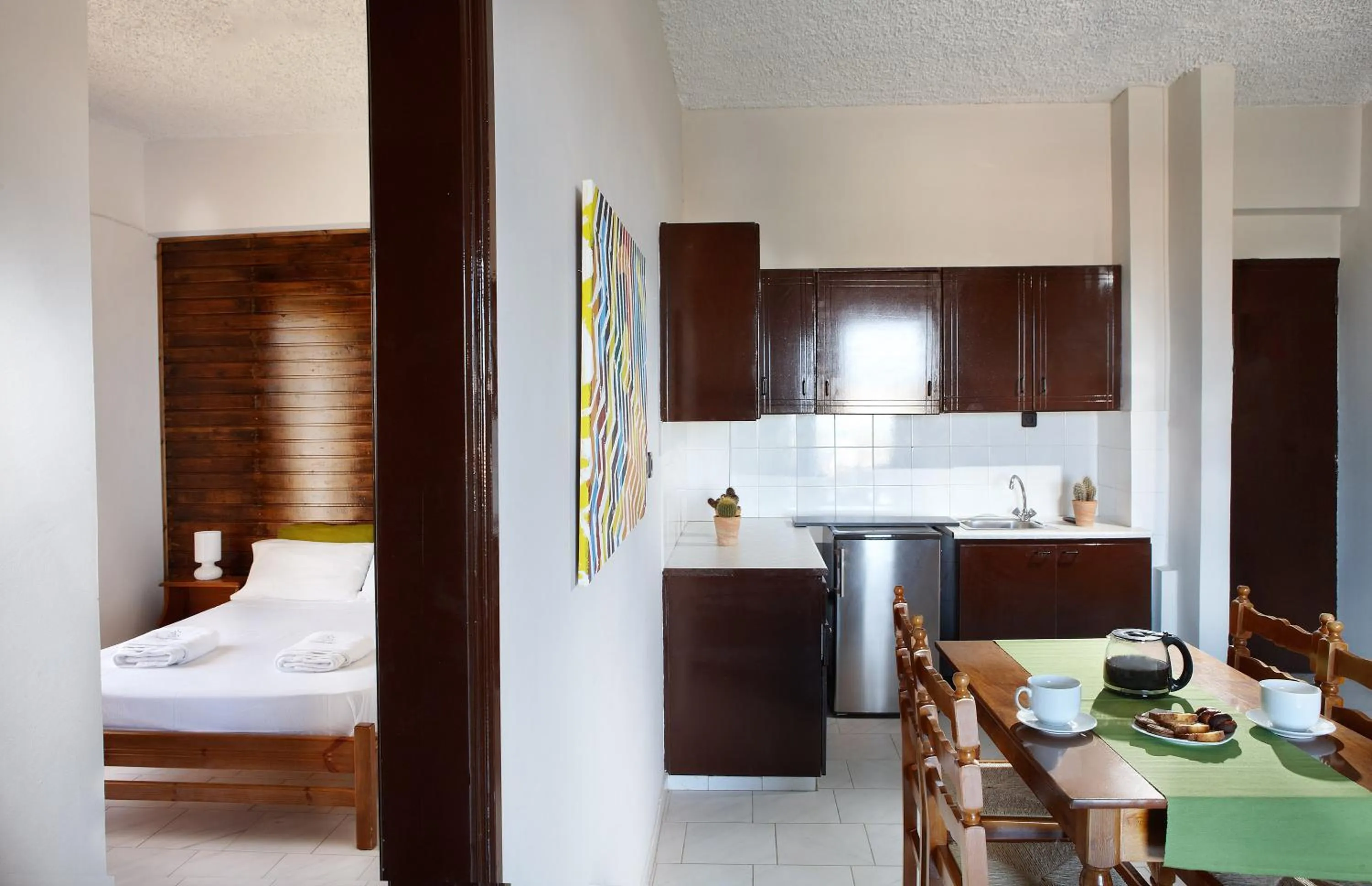 Dining area, Bed in Sun Nicolas