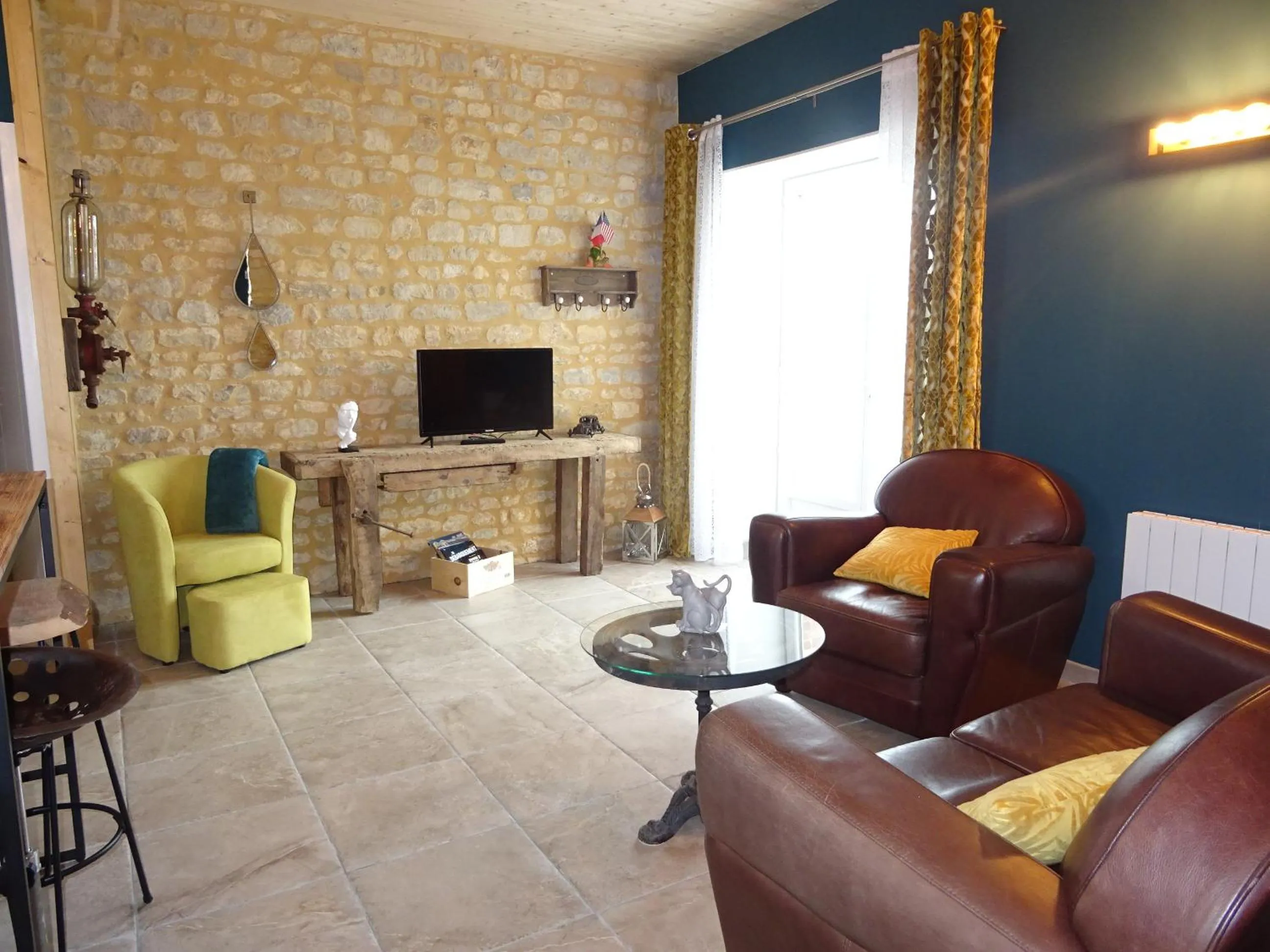 Living room in La ferme aux chats