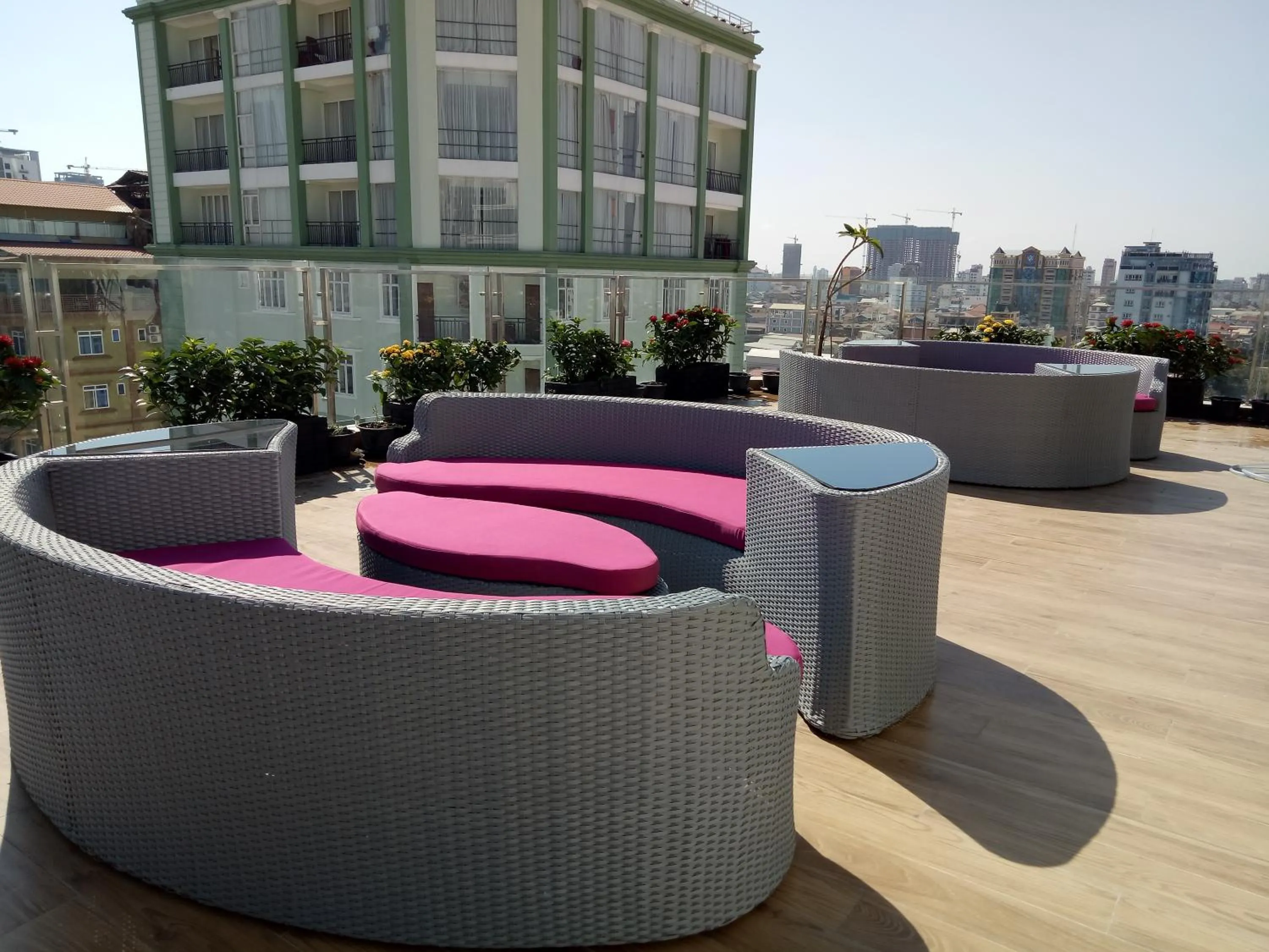 Patio in V Boutique Hotel