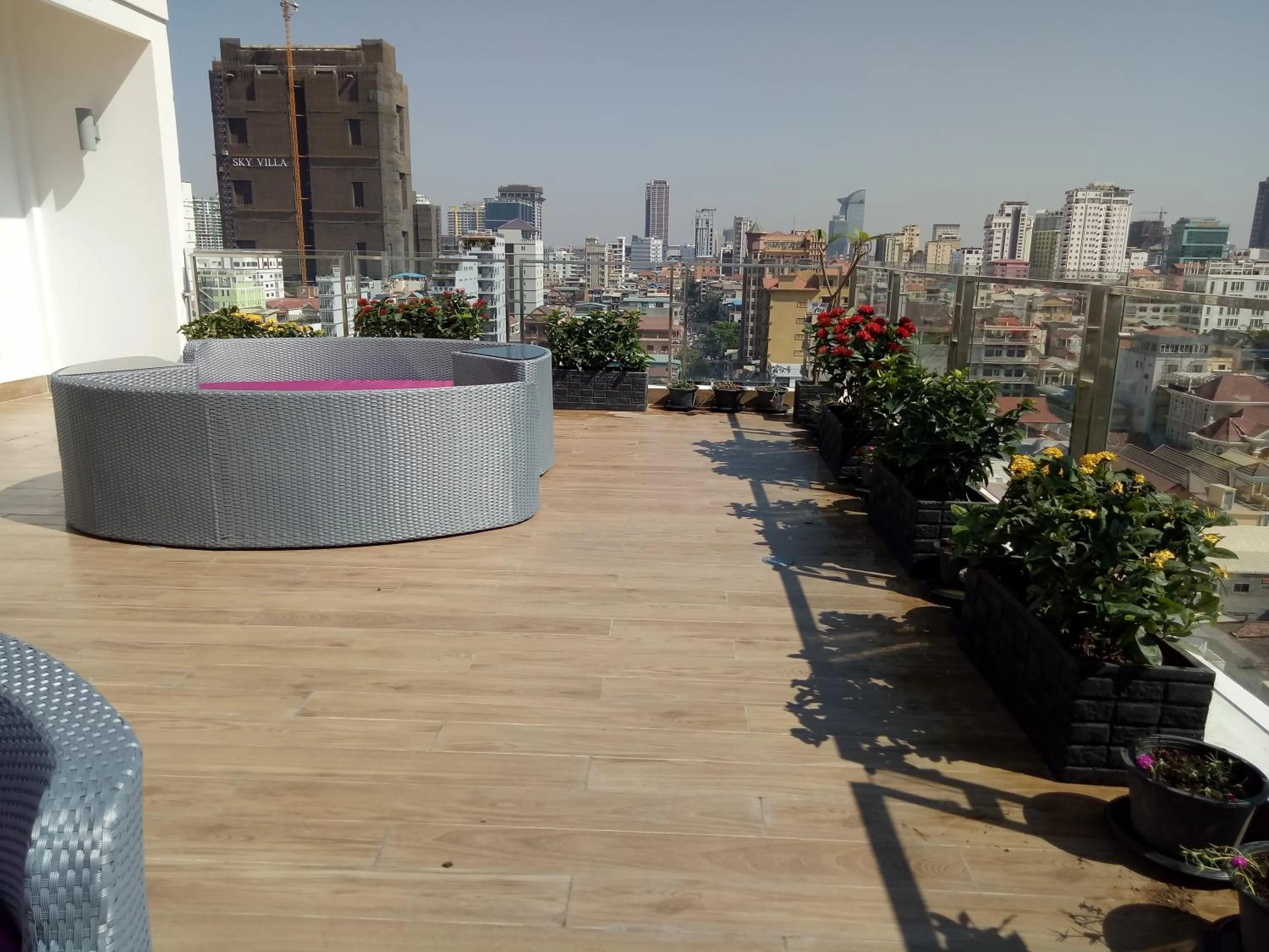 Patio in V Boutique Hotel